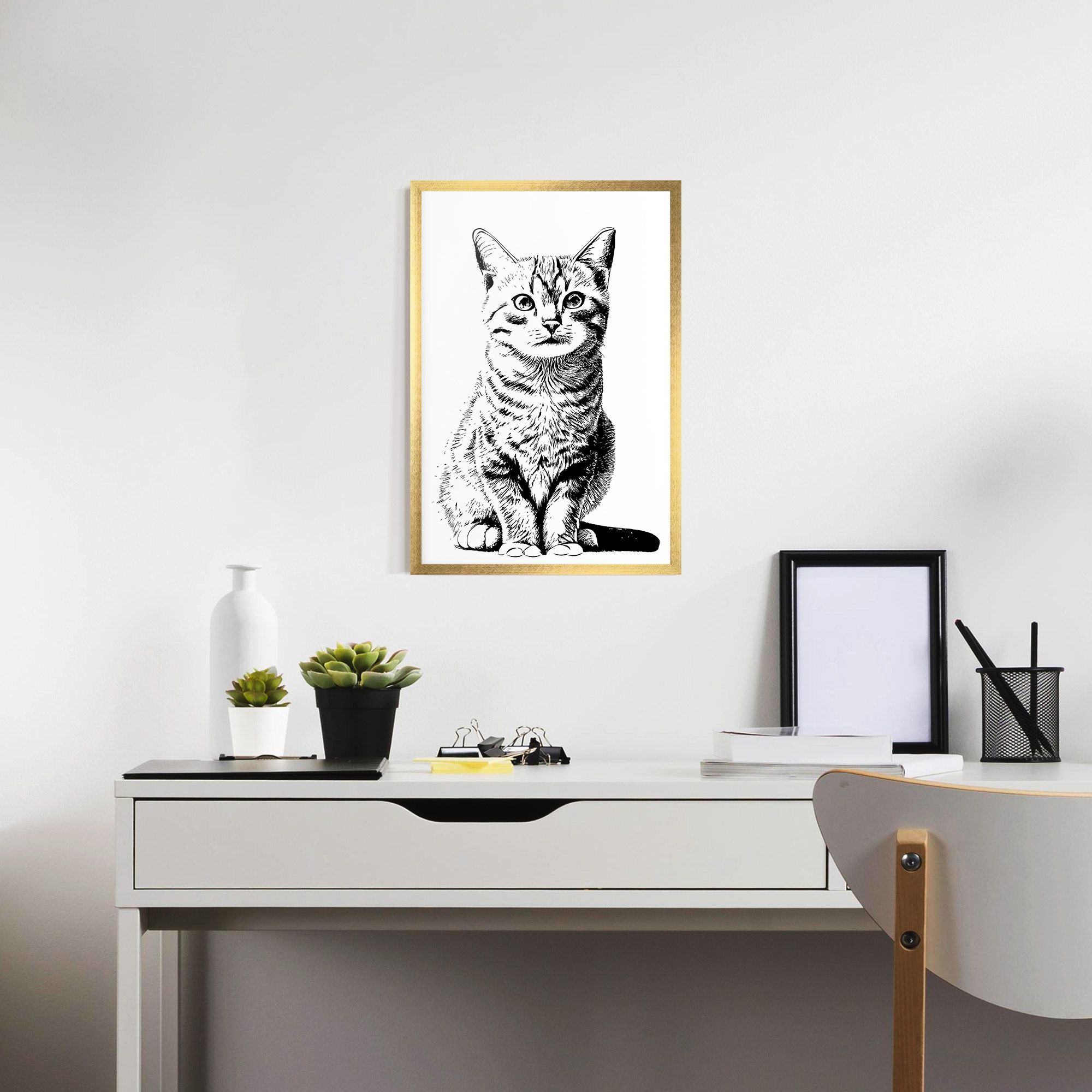 Hand Drawn Cat mockup 7