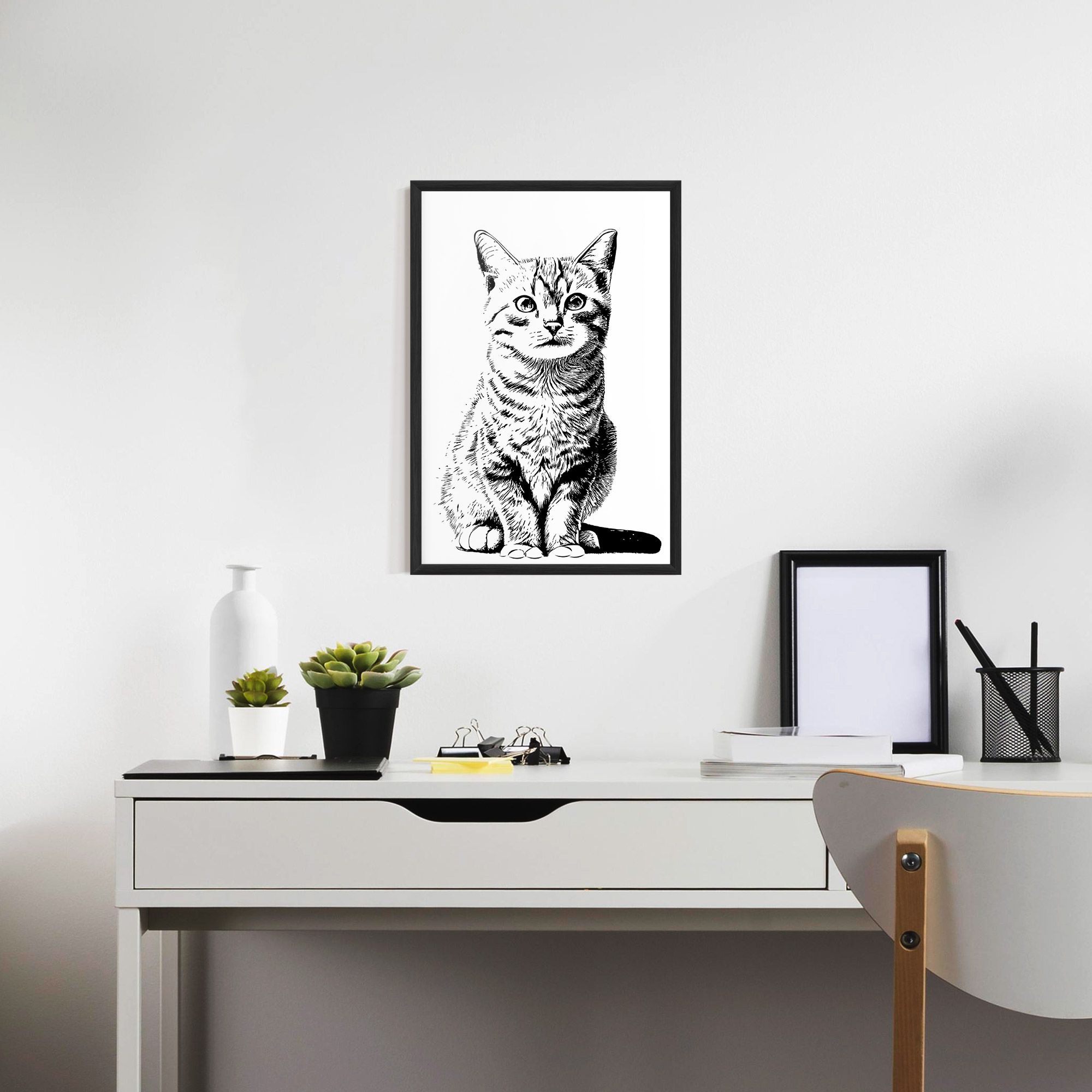 Hand Drawn Cat mockup 7