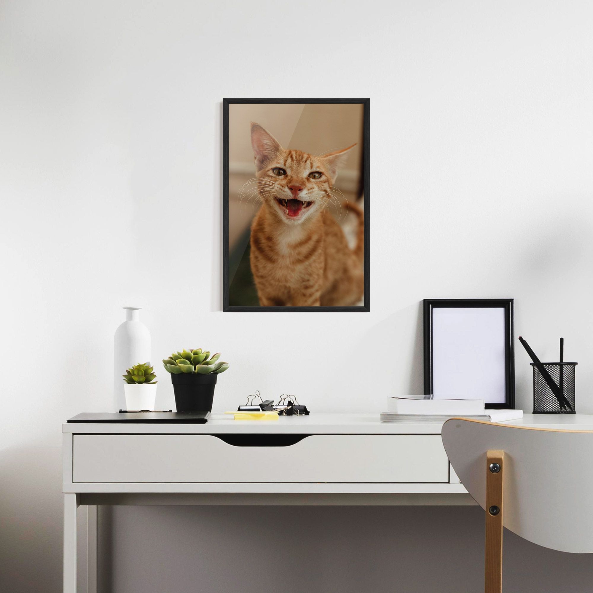 Orange Cat Smiling mockup 7