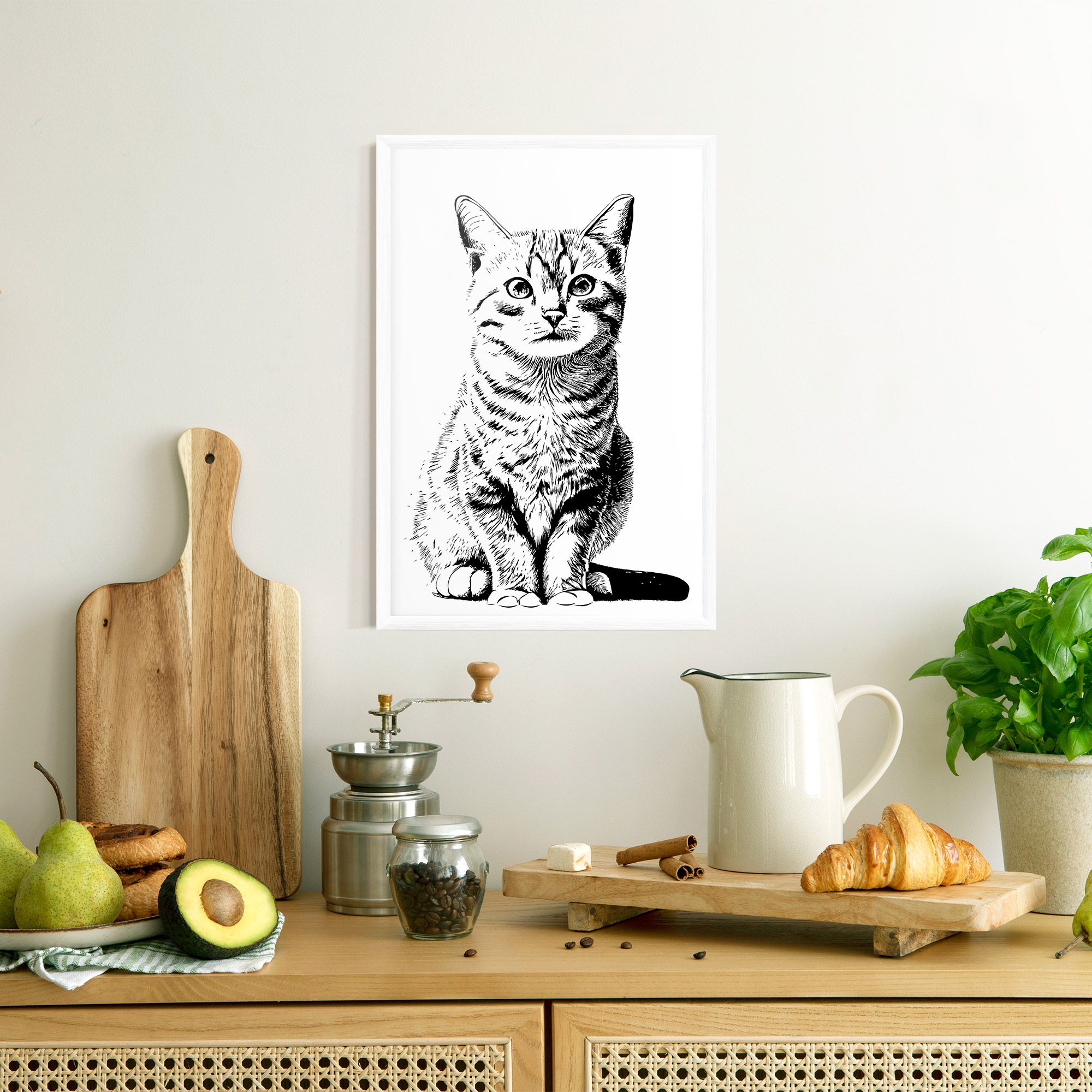 Hand Drawn Cat mockup 8