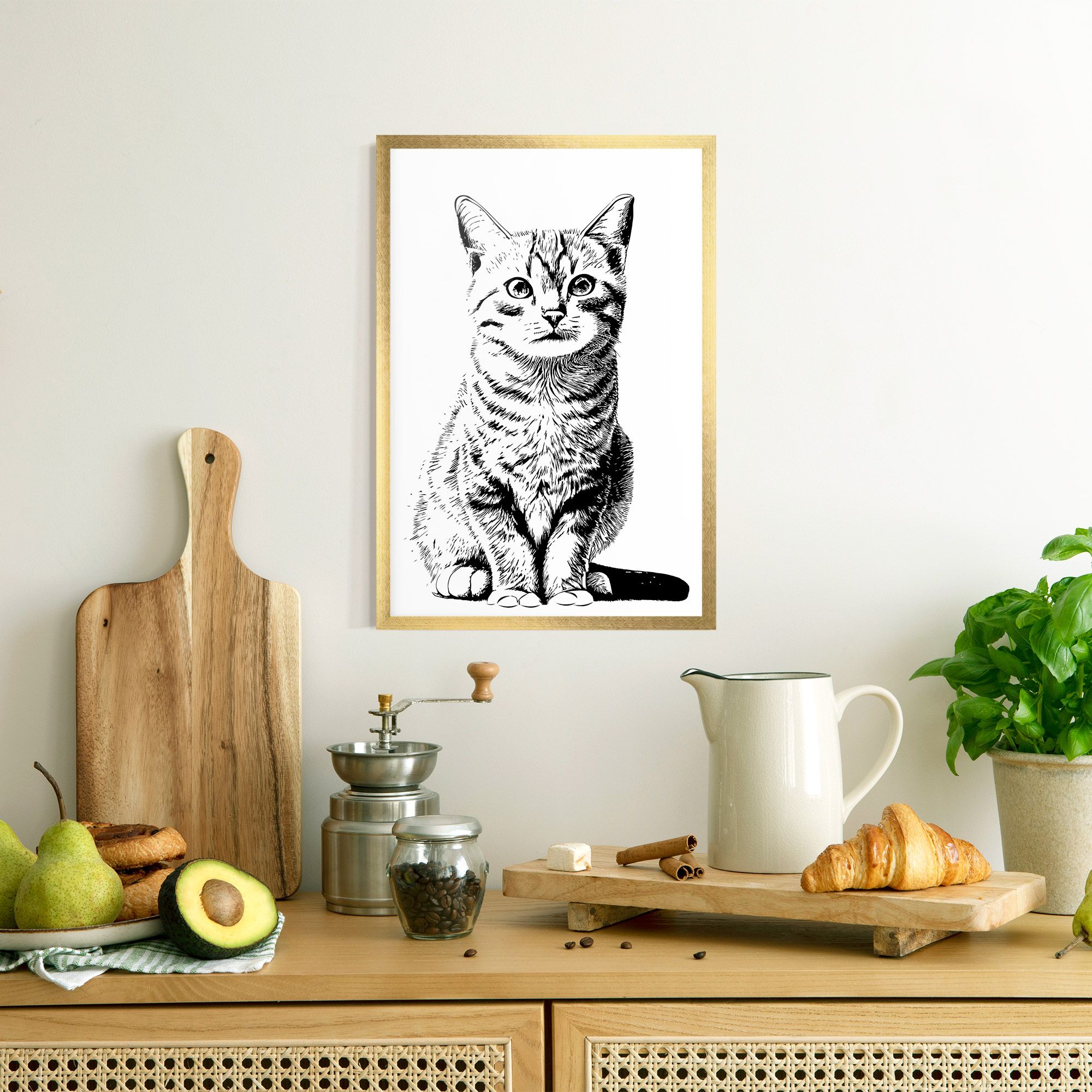Hand Drawn Cat mockup 8