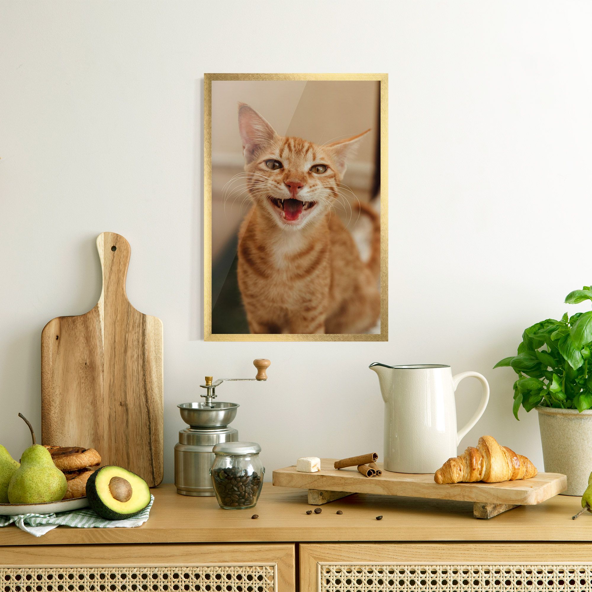 Orange Cat Smiling mockup 8