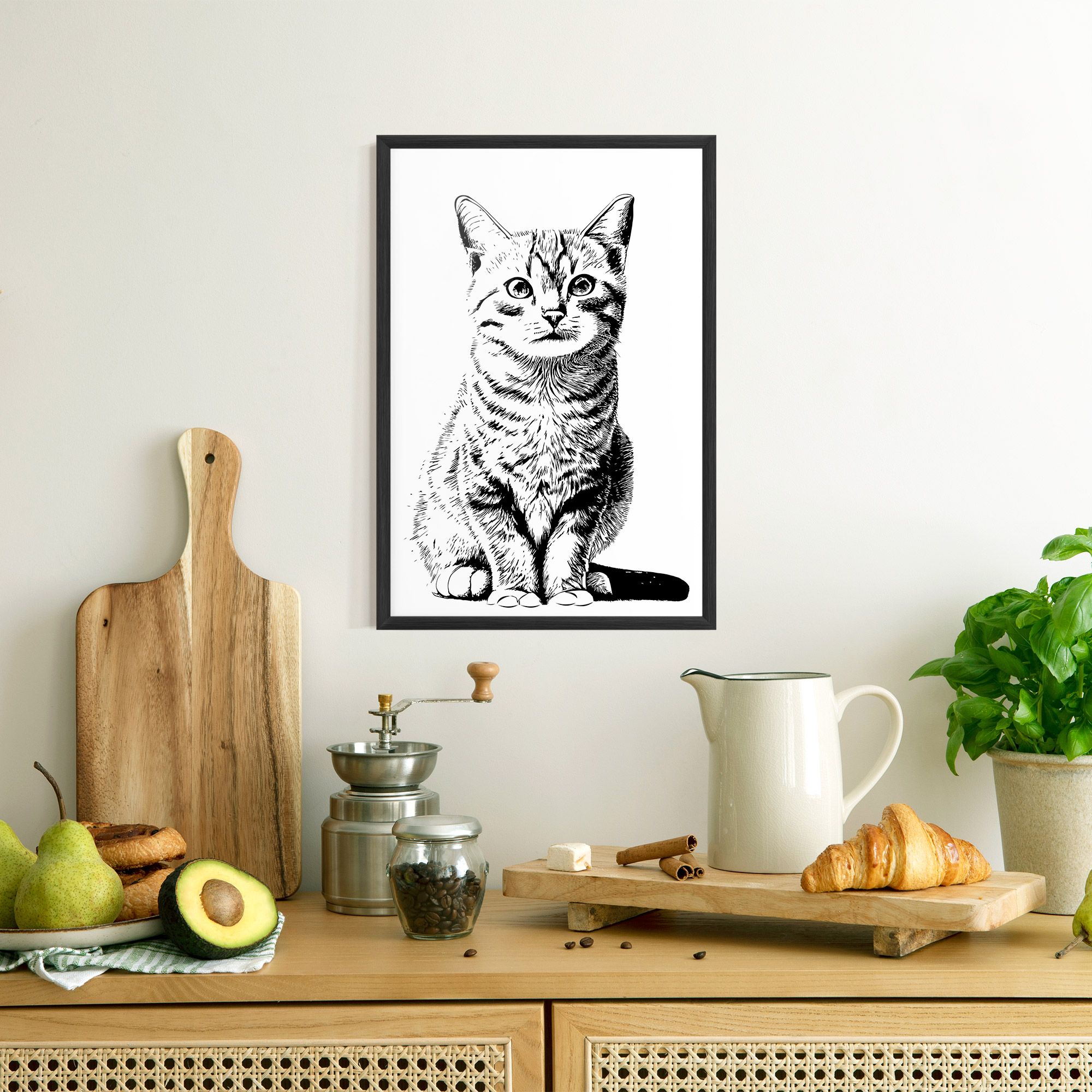 Hand Drawn Cat mockup 8