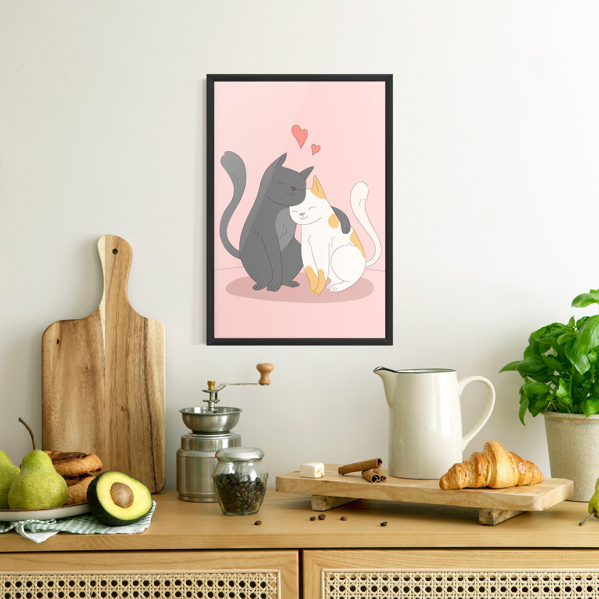 Poster Înrămat Lover Cats mockup 8