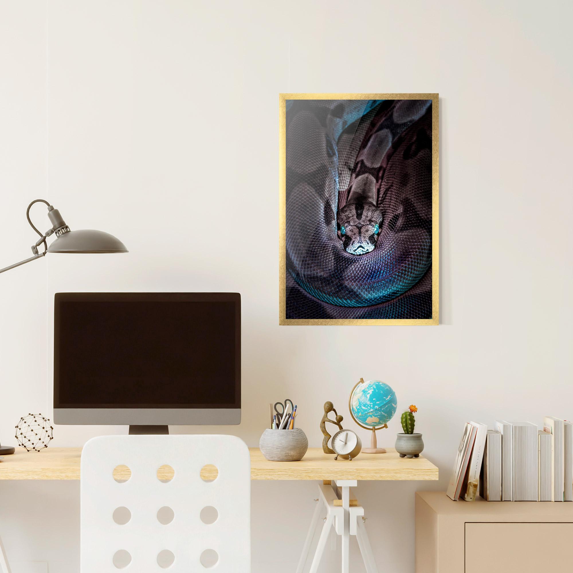 Poster Înrămat Vibrant Snake mockup 6