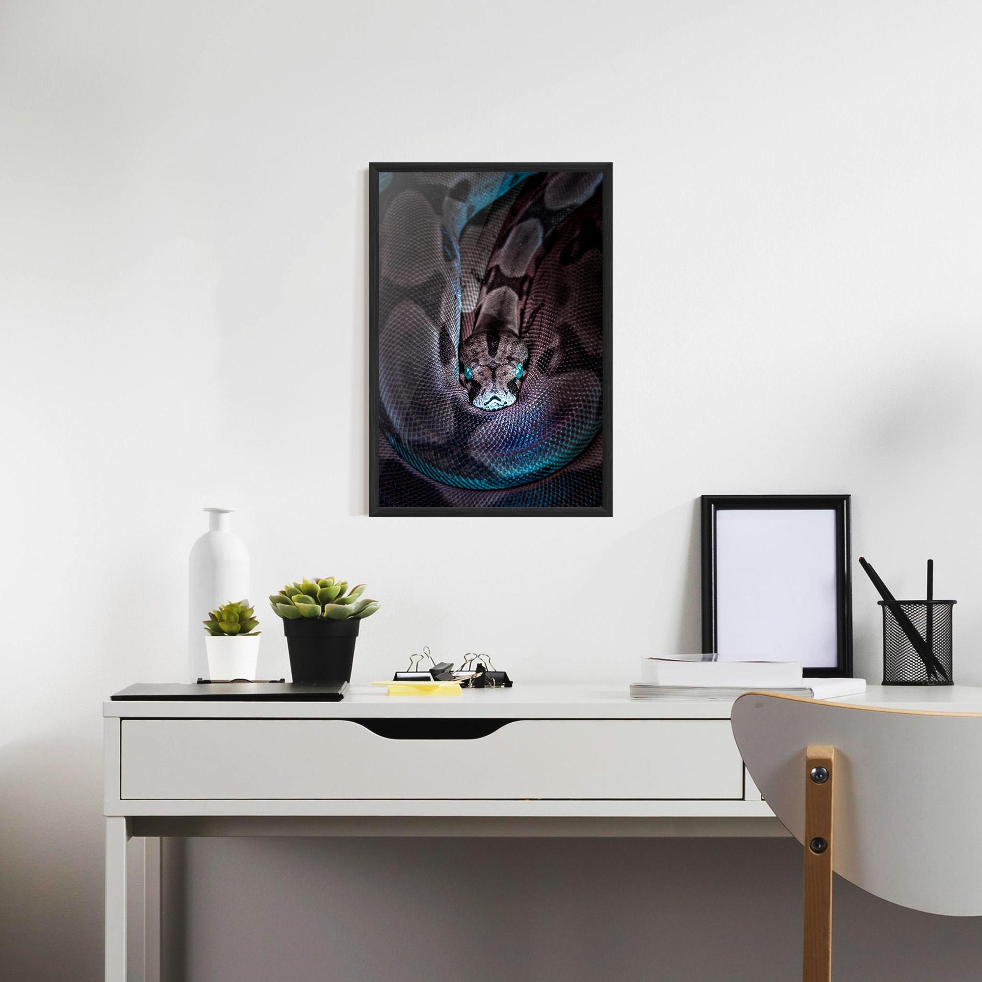 Poster Înrămat Vibrant Snake mockup 7