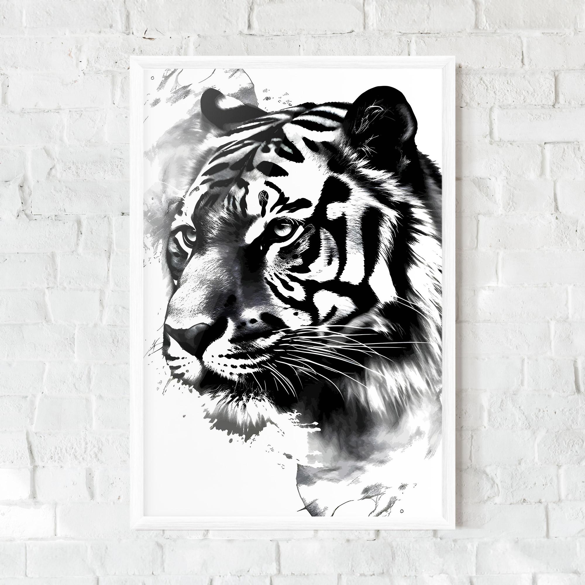Poster Înrămat Wonderful Tiger mockup 0