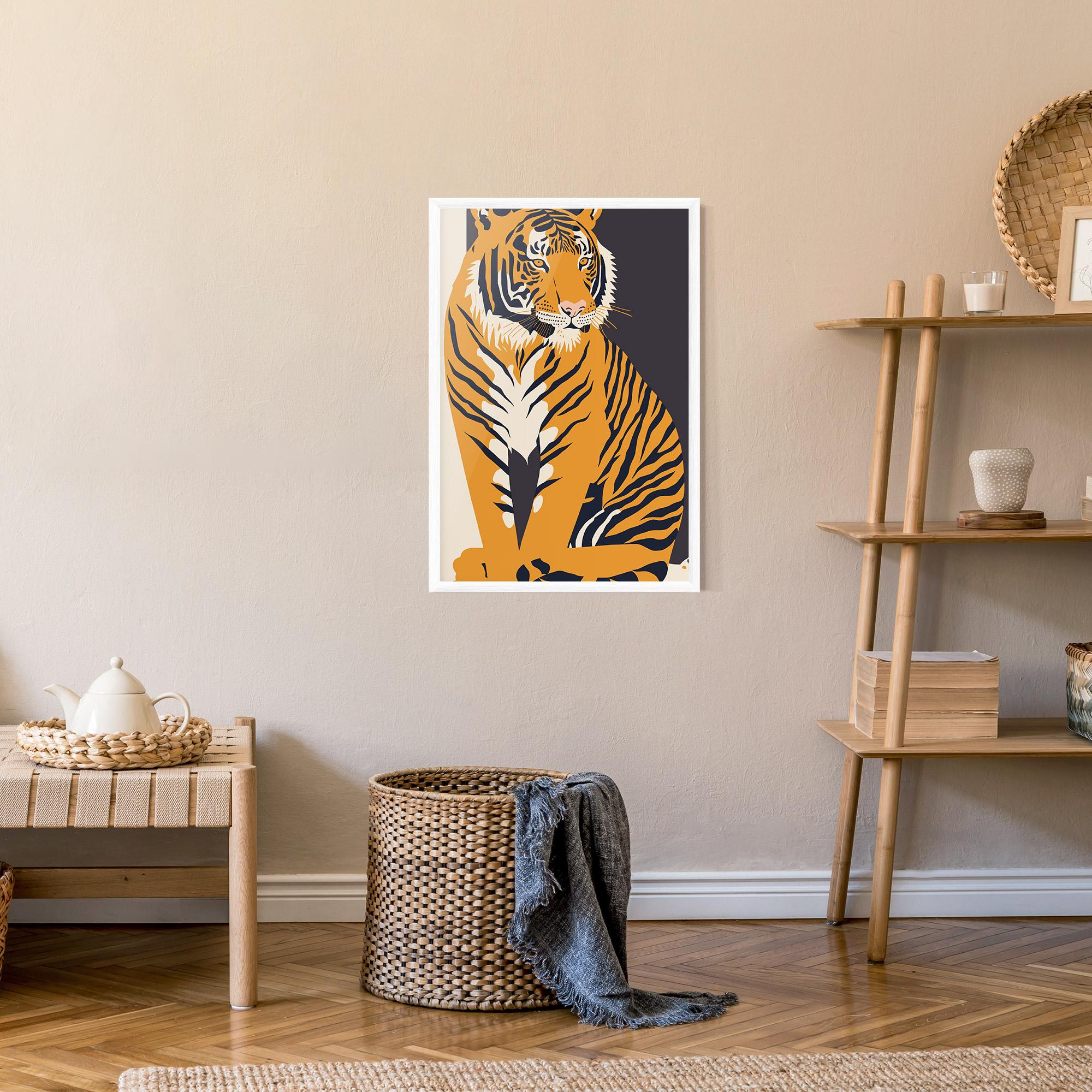 Poster Înrămat Orange Tiger mockup 9