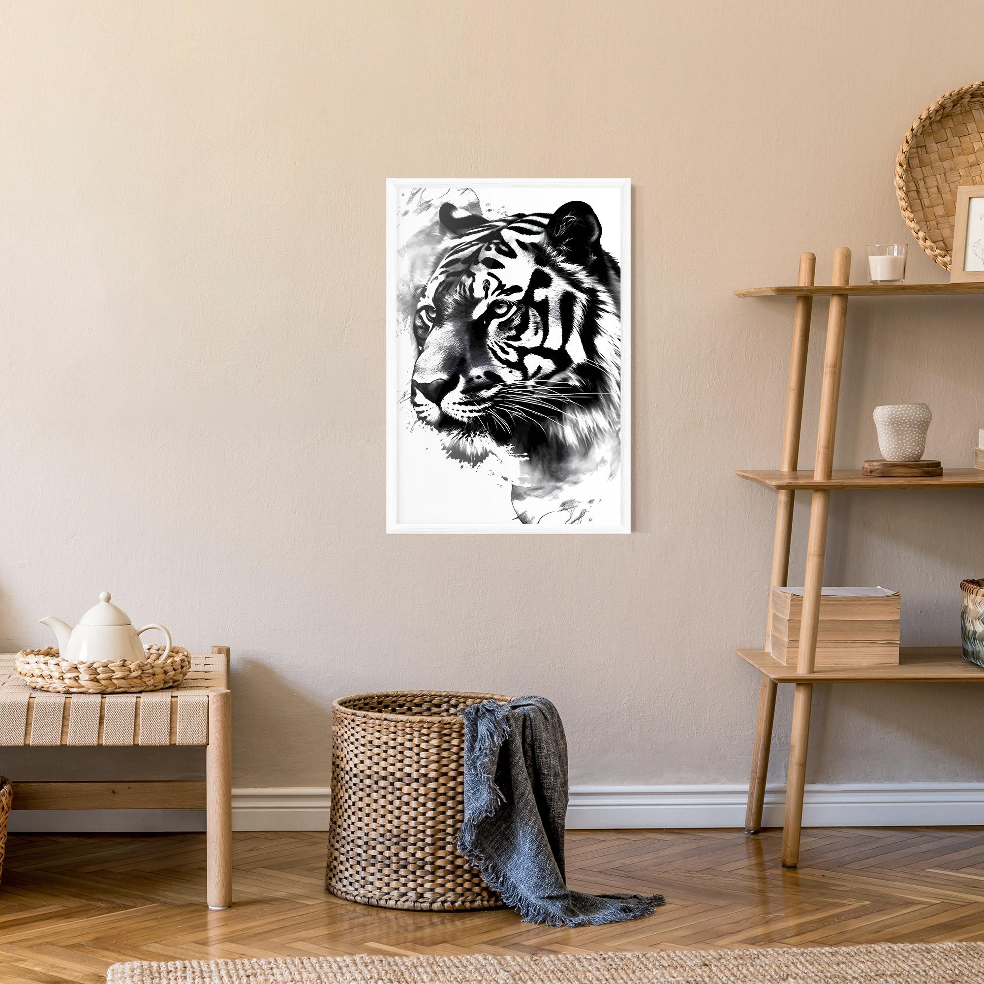 Poster Înrămat Wonderful Tiger mockup 9
