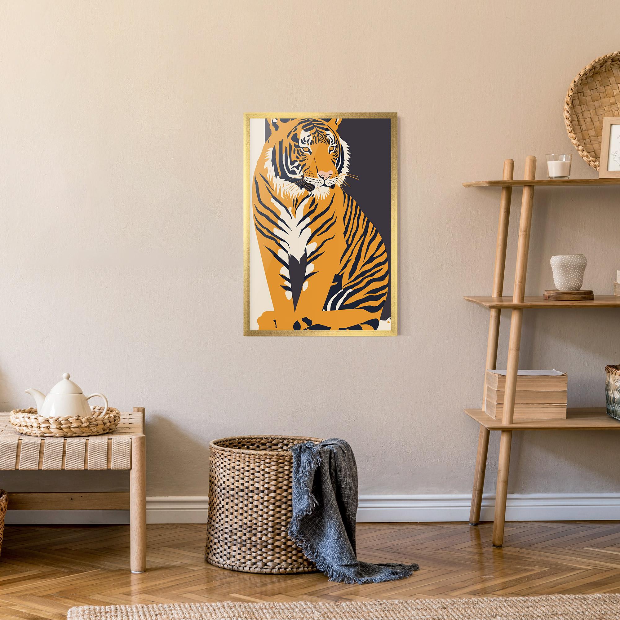 Poster Înrămat Orange Tiger mockup 9