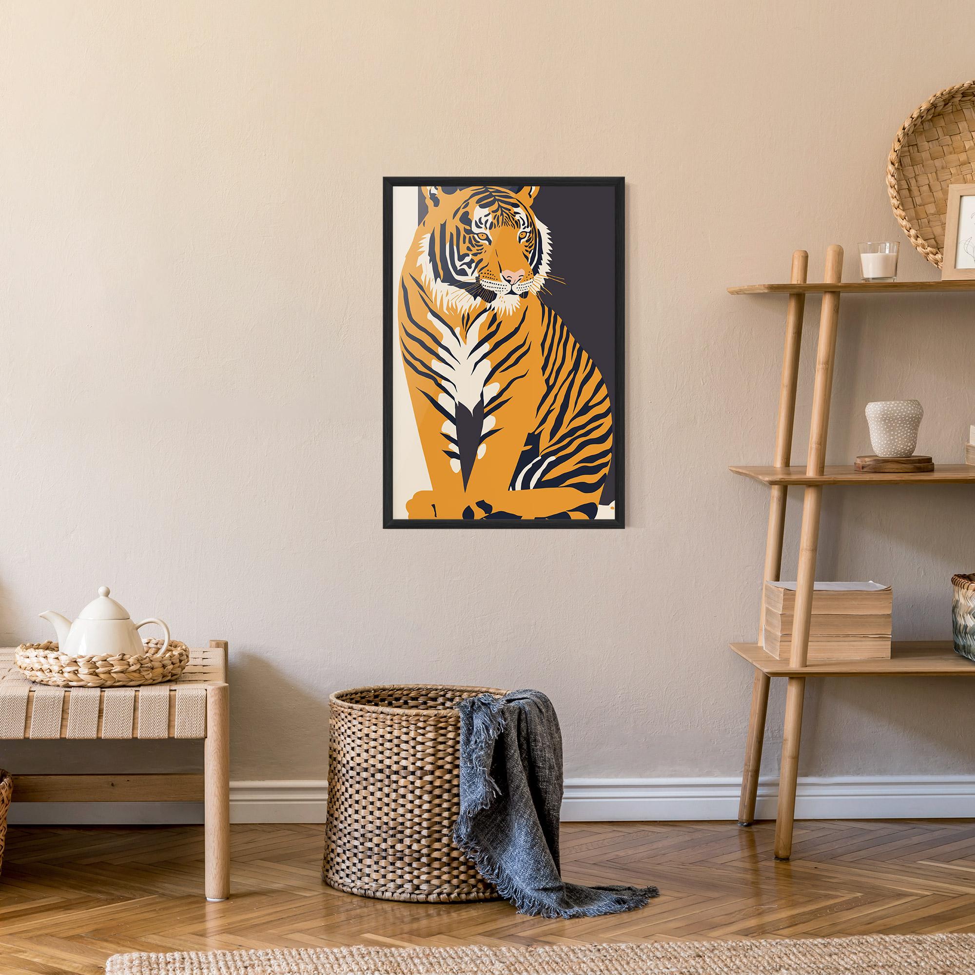 Poster Înrămat Orange Tiger mockup 9