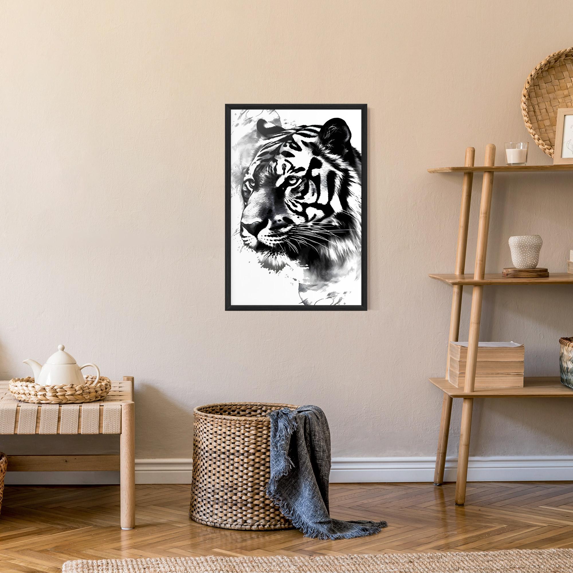 Poster Înrămat Wonderful Tiger mockup 9