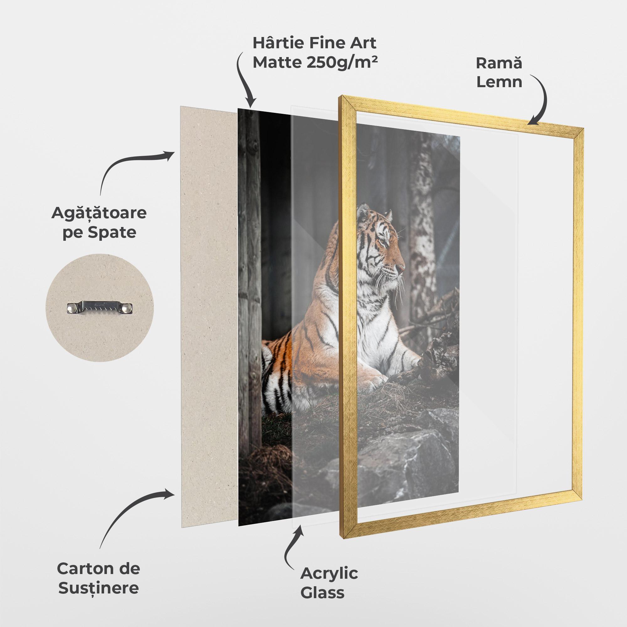 Poster Înrămat Forest Tiger mockup 1