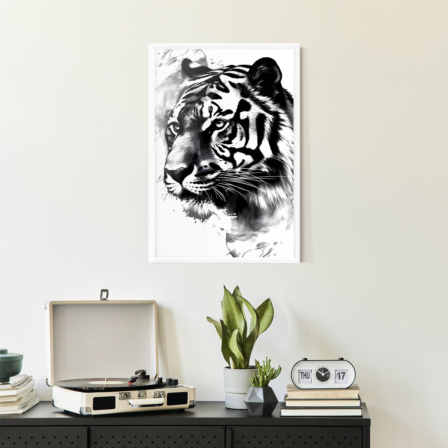 Poster Înrămat Wonderful Tiger mockup 2