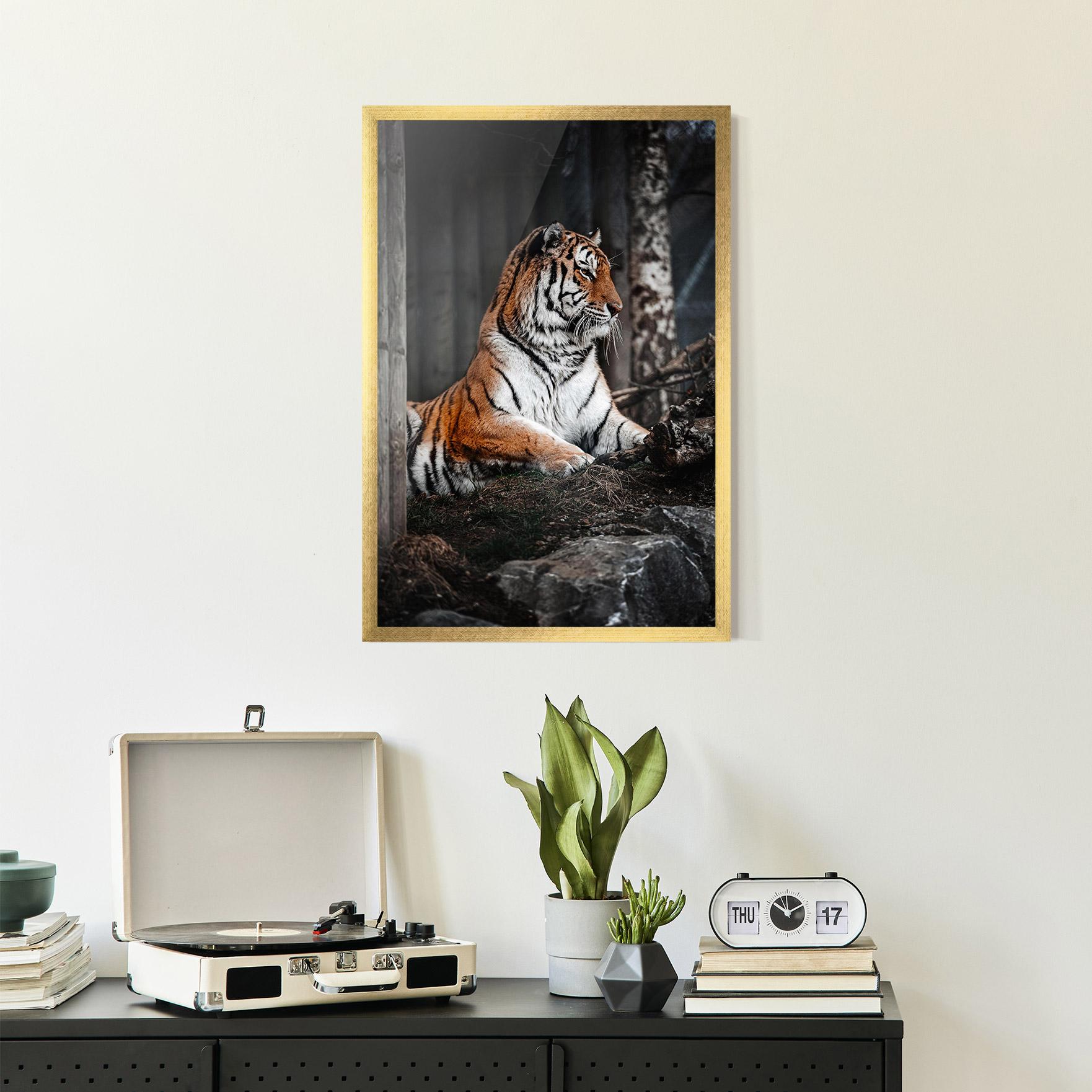 Poster Înrămat Forest Tiger mockup 2