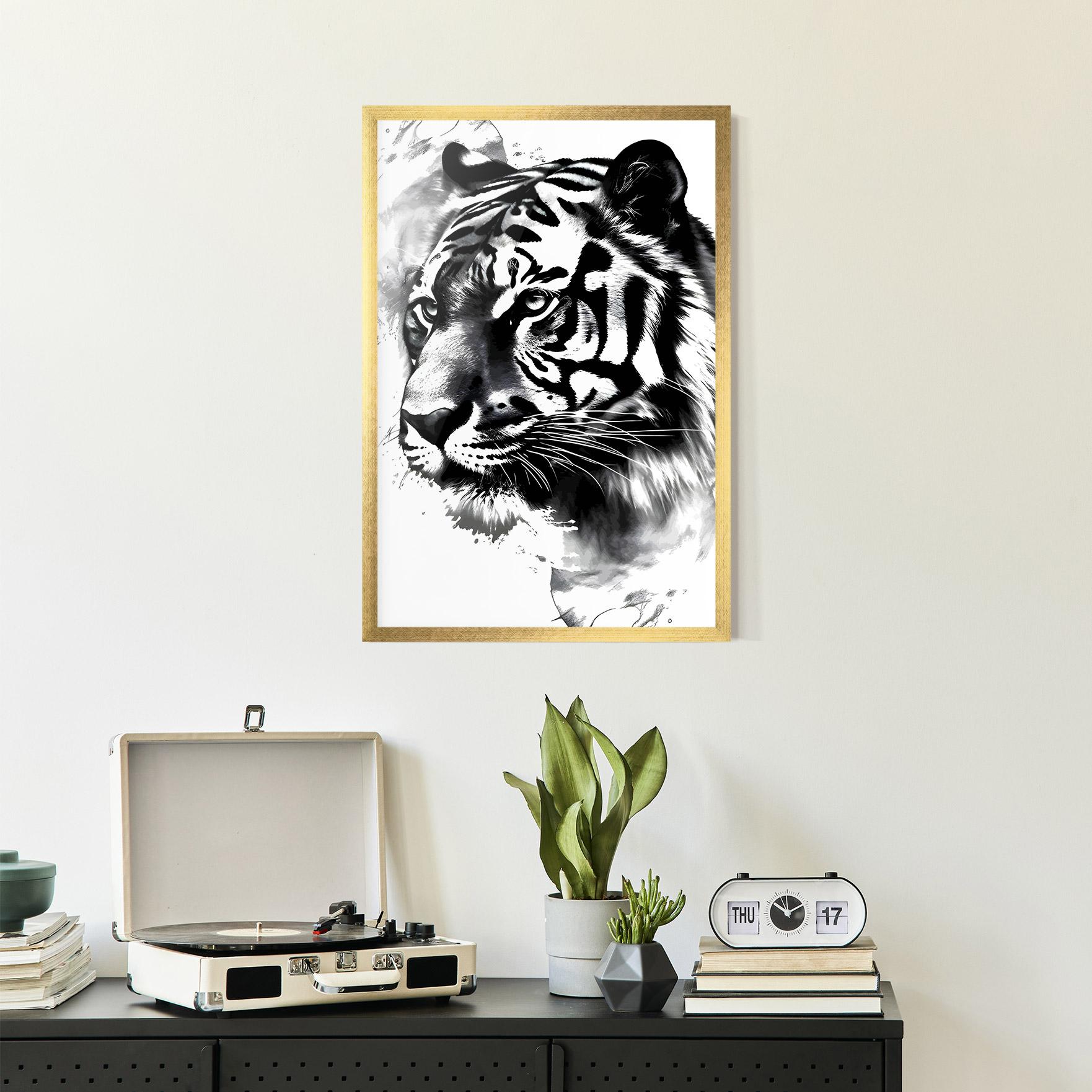 Poster Înrămat Wonderful Tiger mockup 2