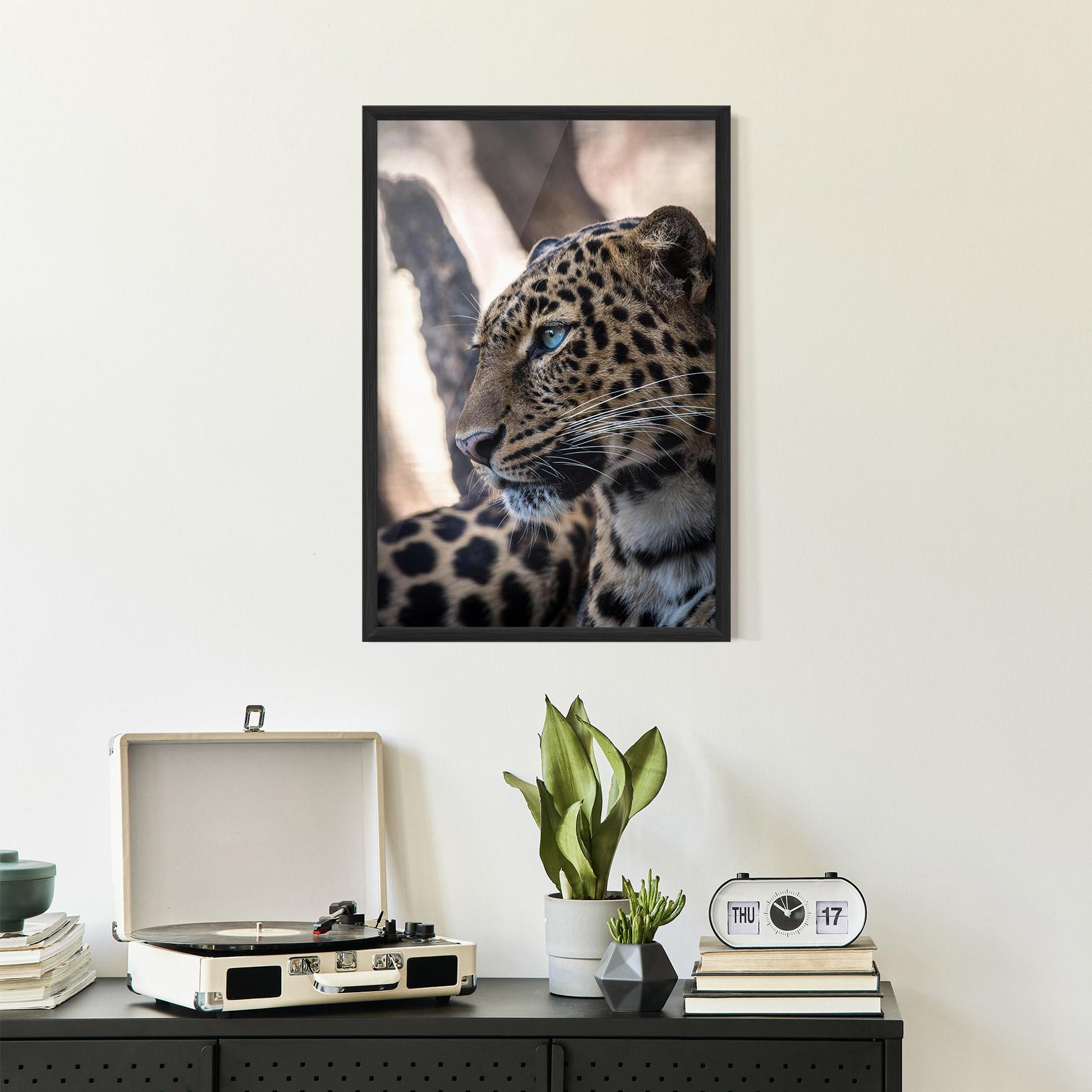 Poster Înrămat Blue Tiger mockup 2