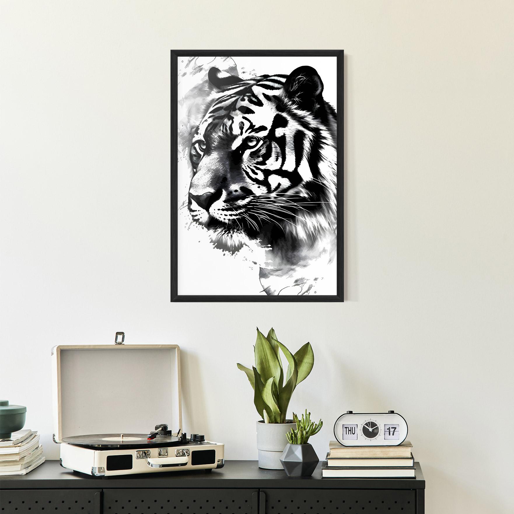 Poster Înrămat Wonderful Tiger mockup 2