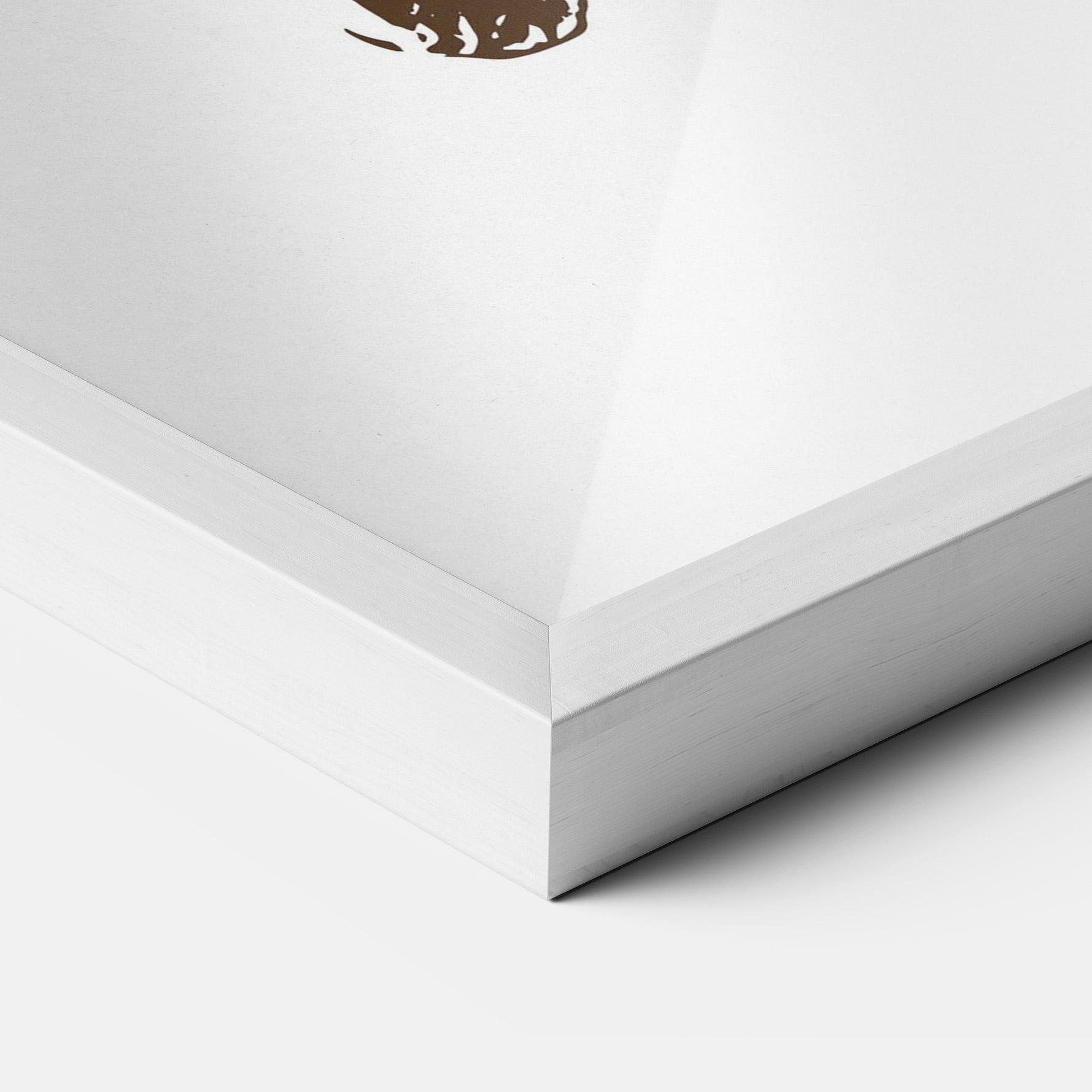 Poster Înrămat Brown Line Tiger mockup 3