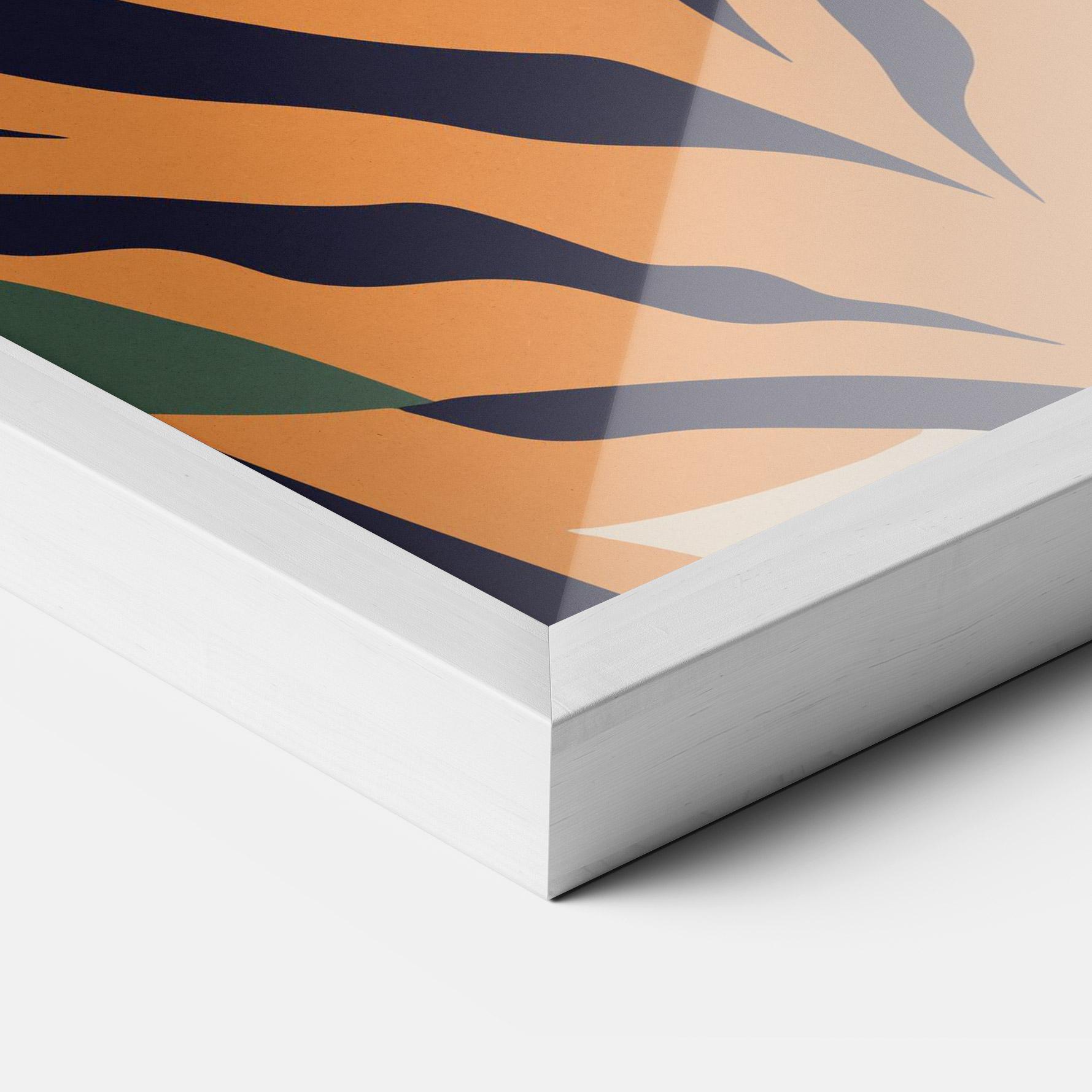 Poster Înrămat Cartoon Style Tiger mockup 3