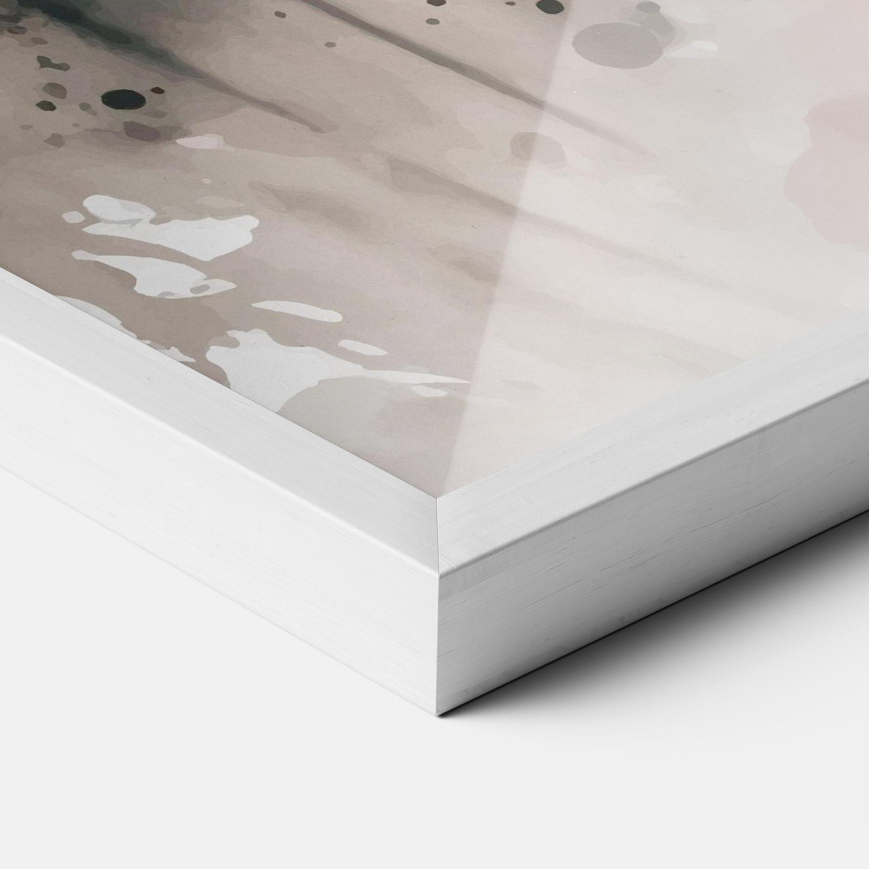 Poster Înrămat Orange Art Tiger mockup 3