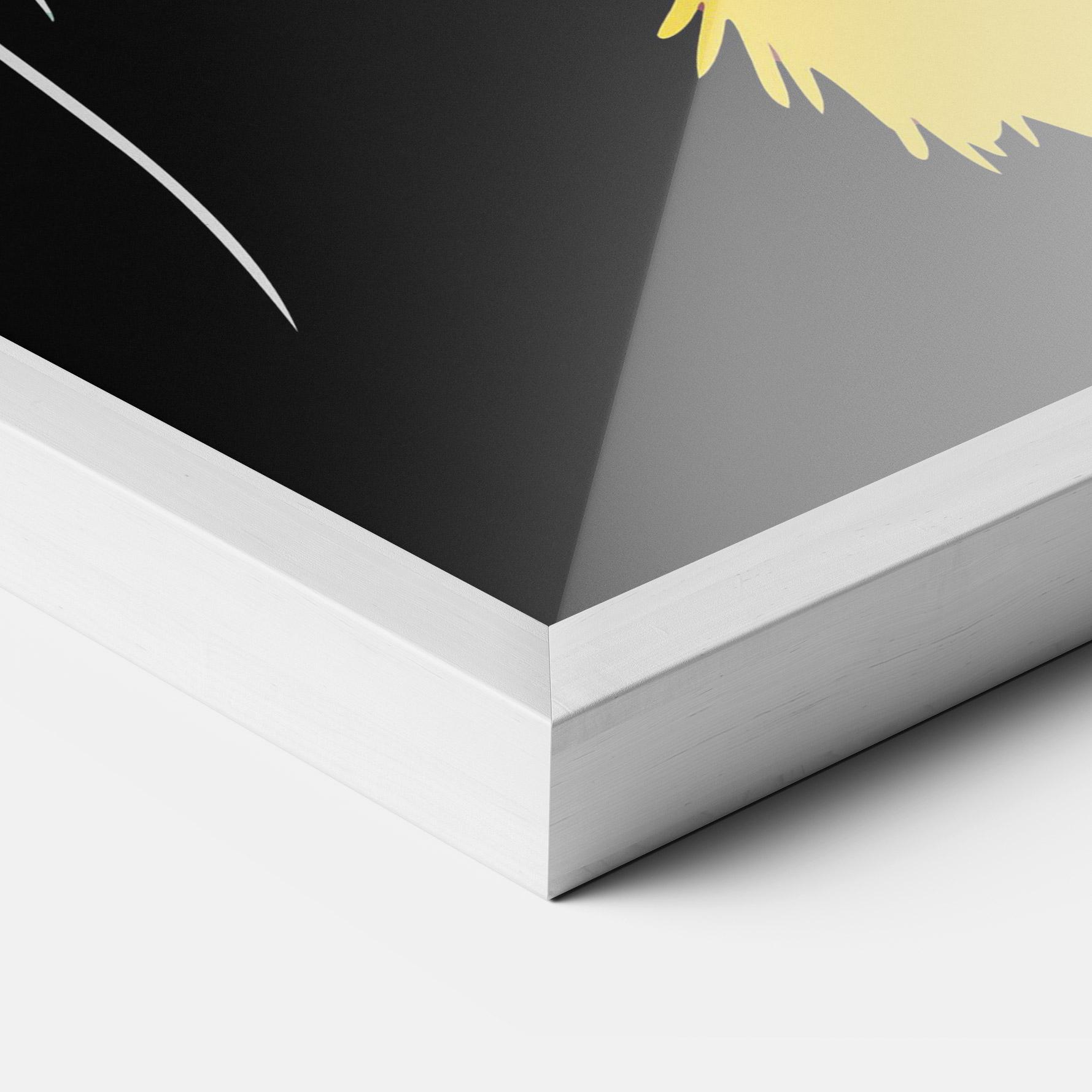 Poster Înrămat Pretty Colorful Tiger mockup 3