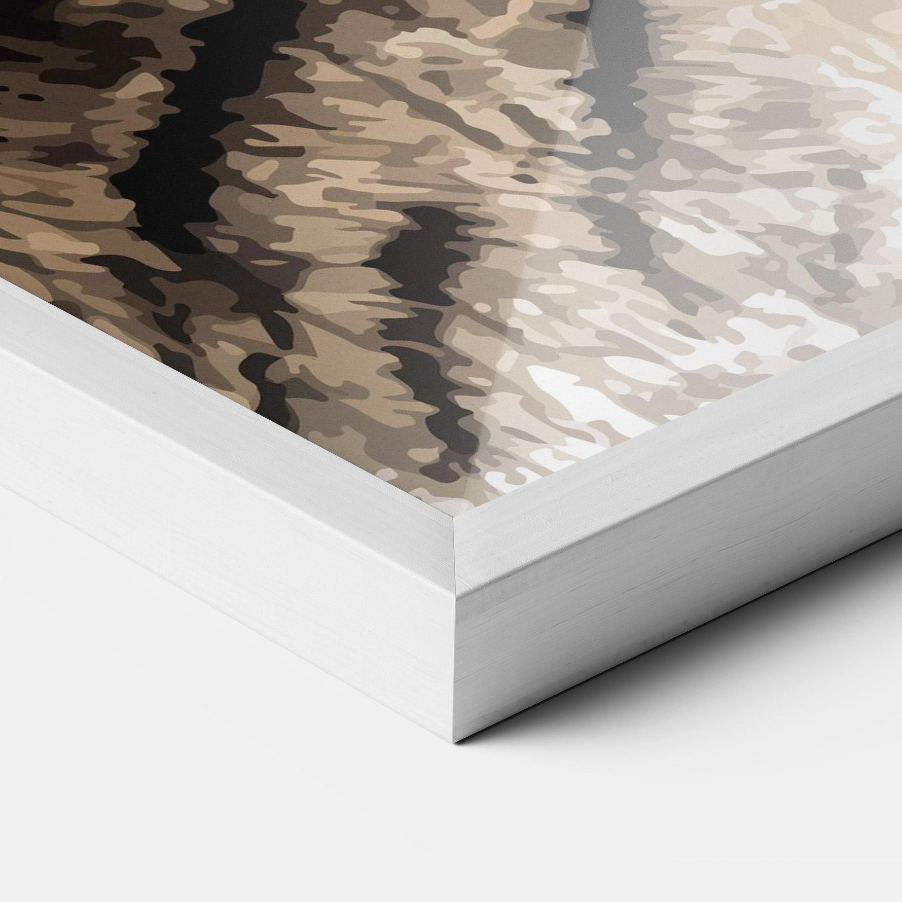 Poster Înrămat Pretty Tiger Art mockup 3