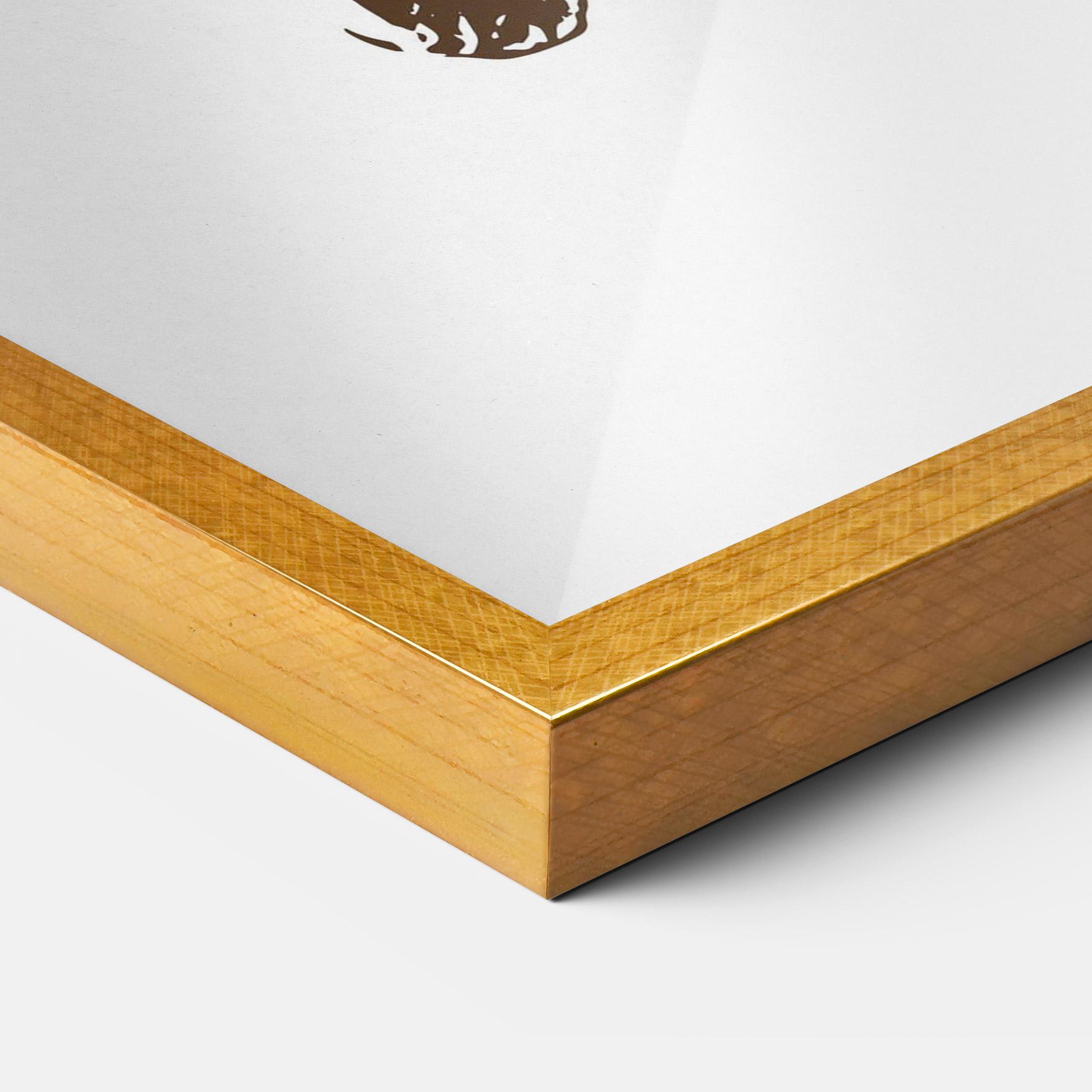 Poster Înrămat Brown Line Tiger mockup 3