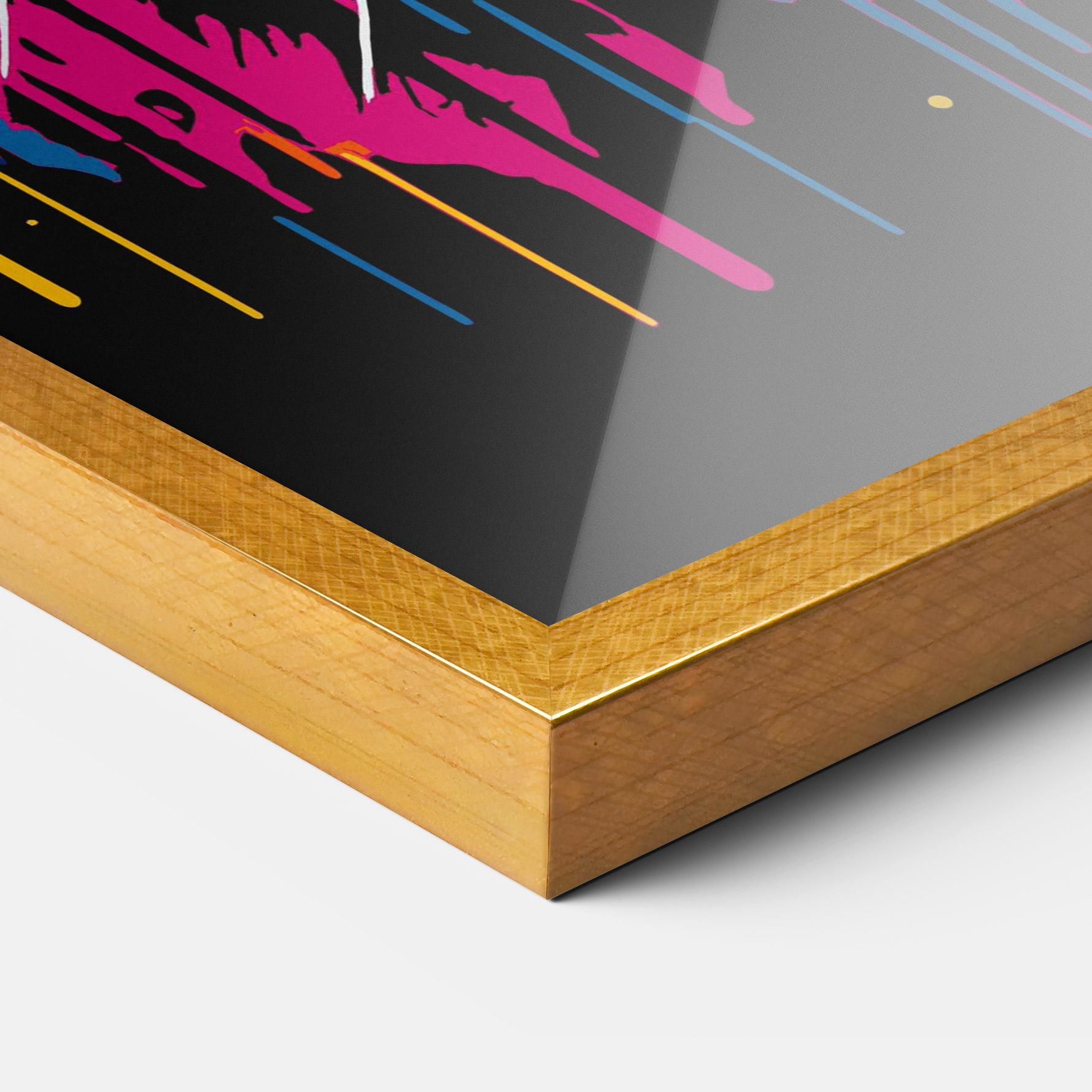 Poster Înrămat Cool Tiger mockup 3