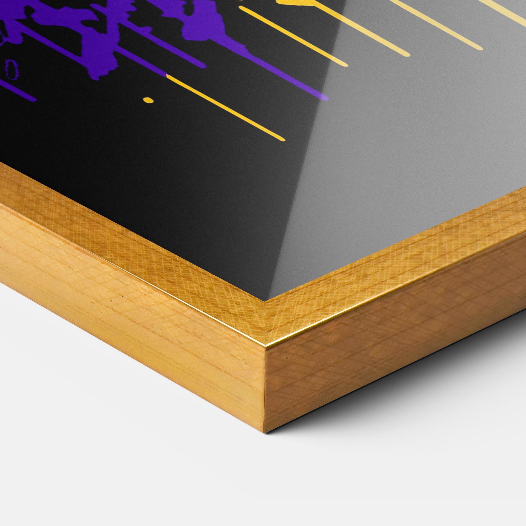 Poster Înrămat Glasses Tiger mockup 3