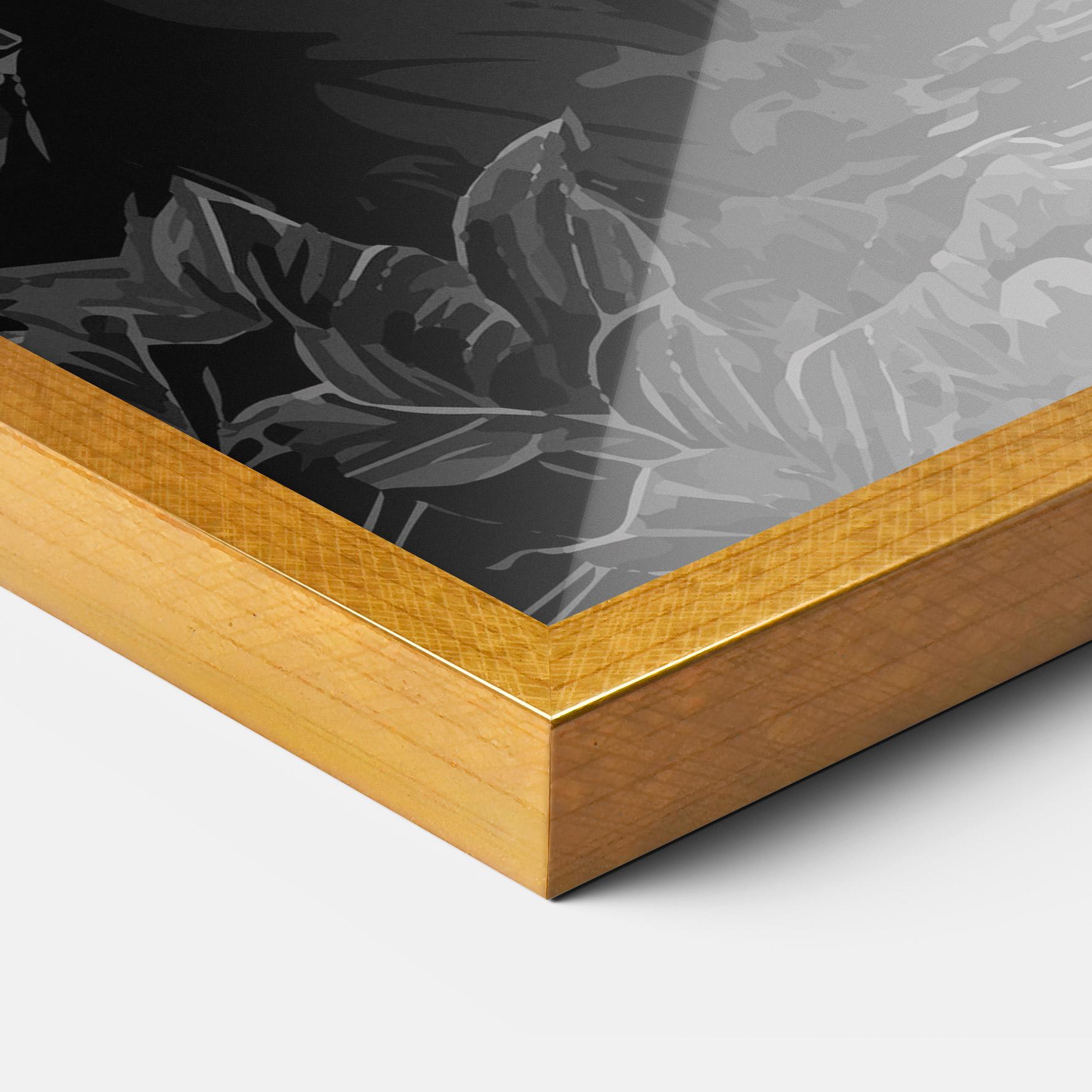 Poster Înrămat Grey Tiger mockup 3