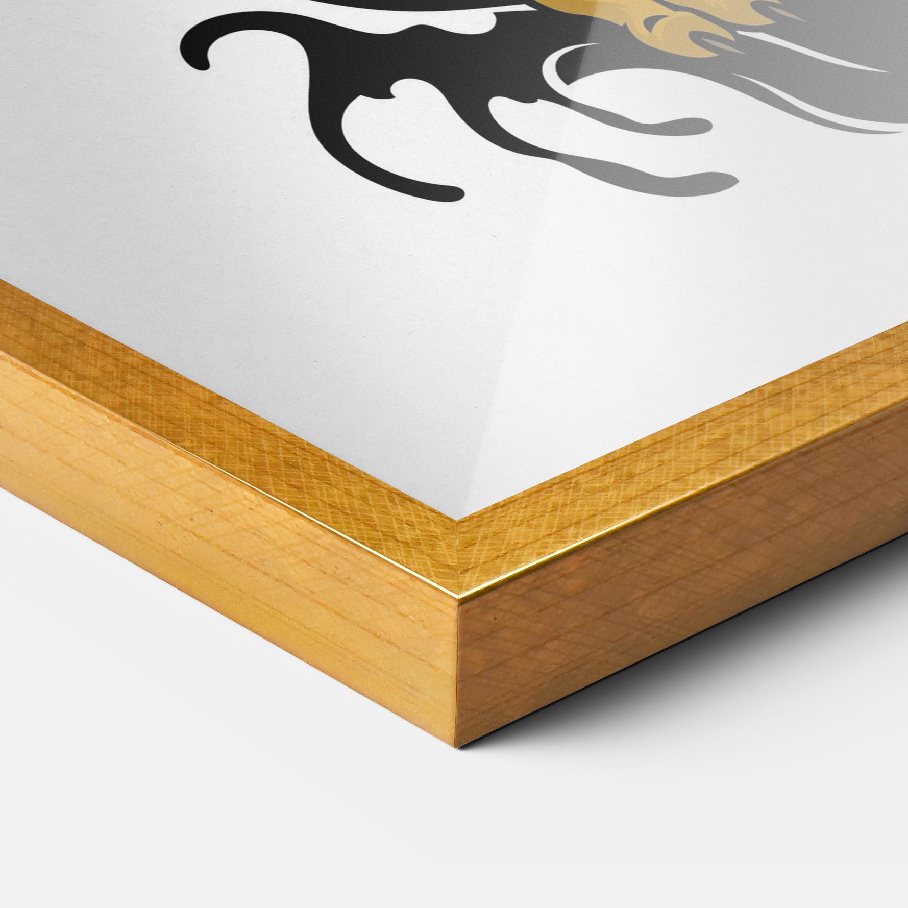 Poster Înrămat Japanese Style Tiger mockup 3