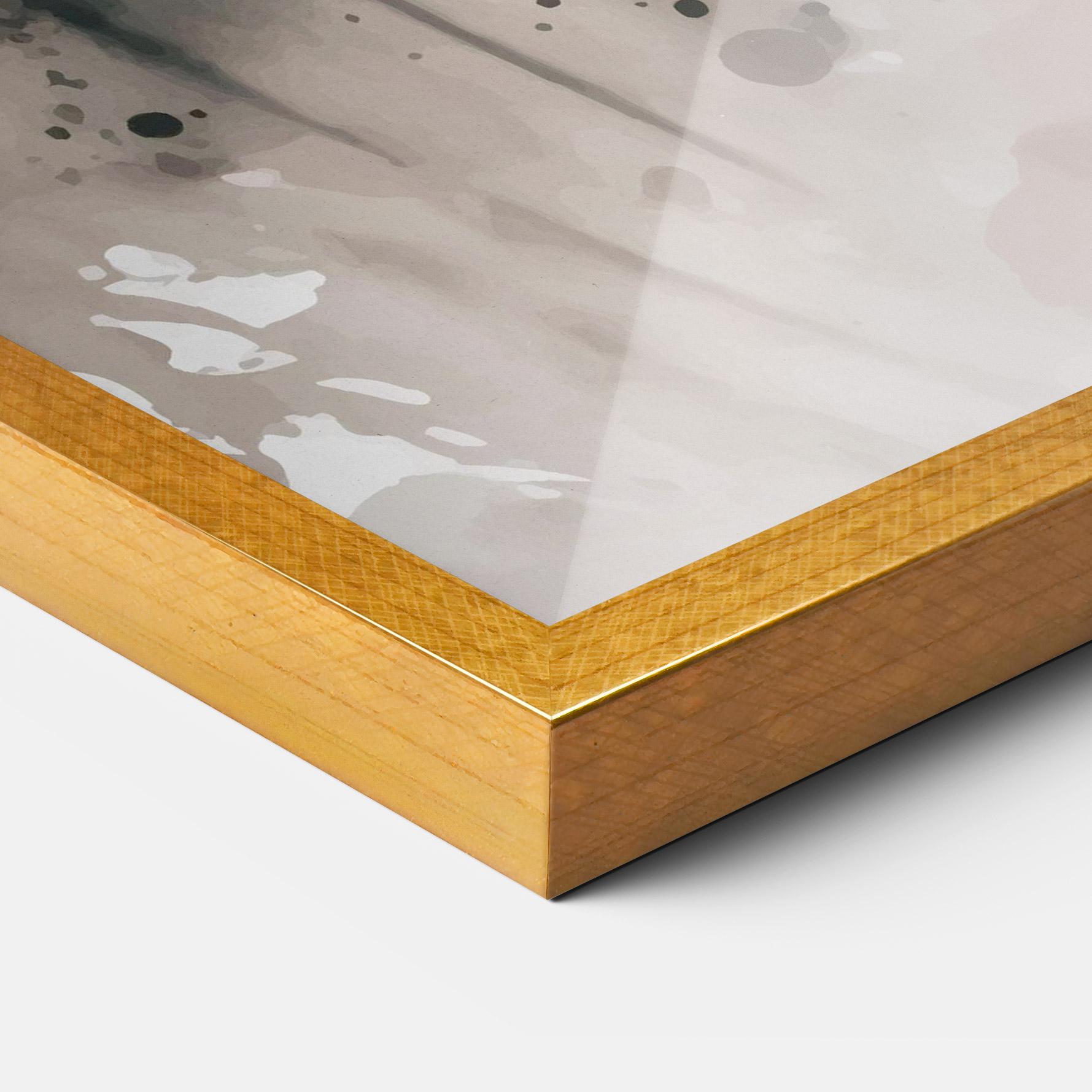 Poster Înrămat Orange Art Tiger mockup 3