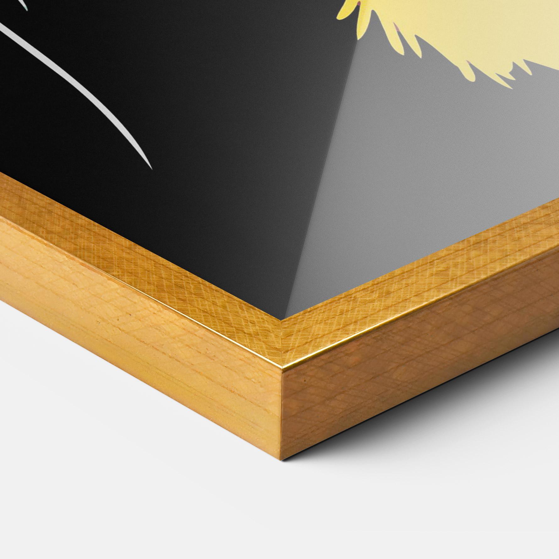 Poster Înrămat Pretty Colorful Tiger mockup 3