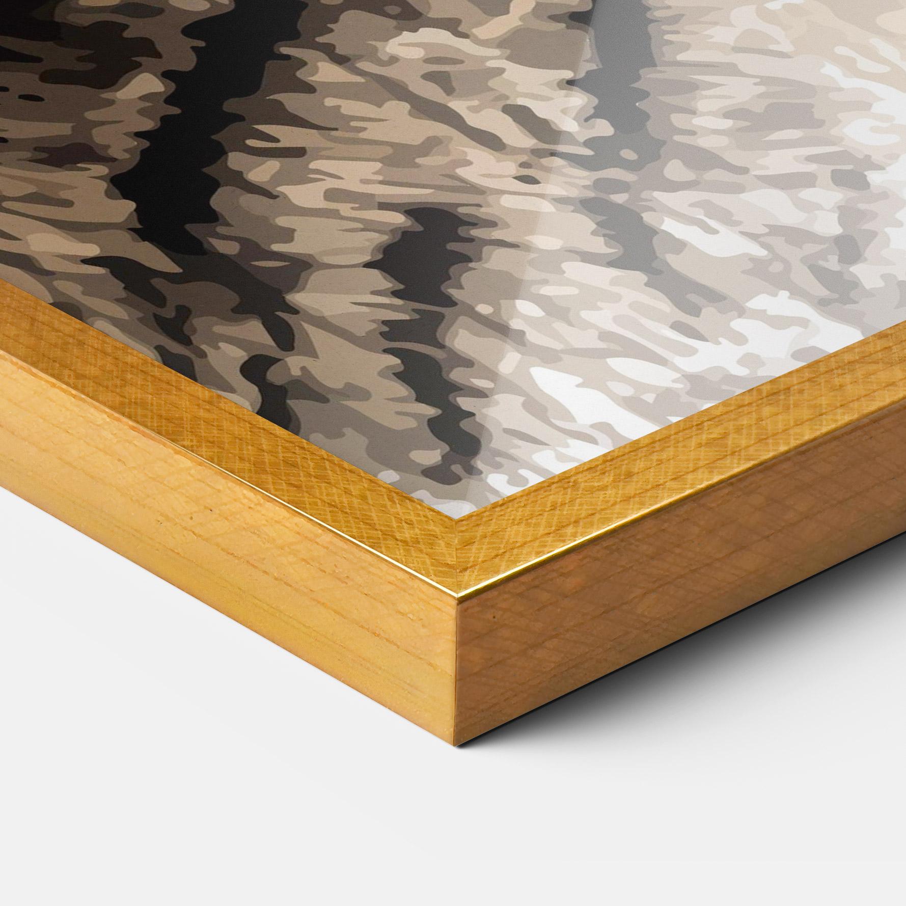 Poster Înrămat Pretty Tiger Art mockup 3