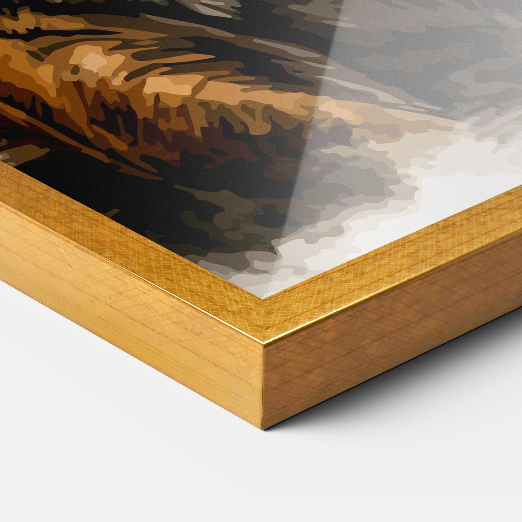 Poster Înrămat Rain Tiger mockup 3