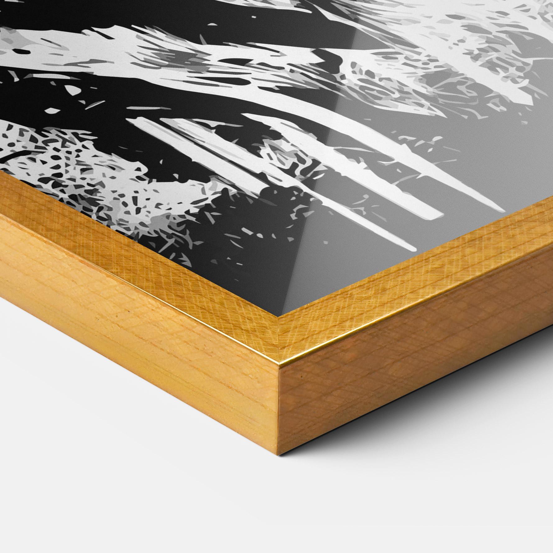 Poster Înrămat White Ink Tiger mockup 3