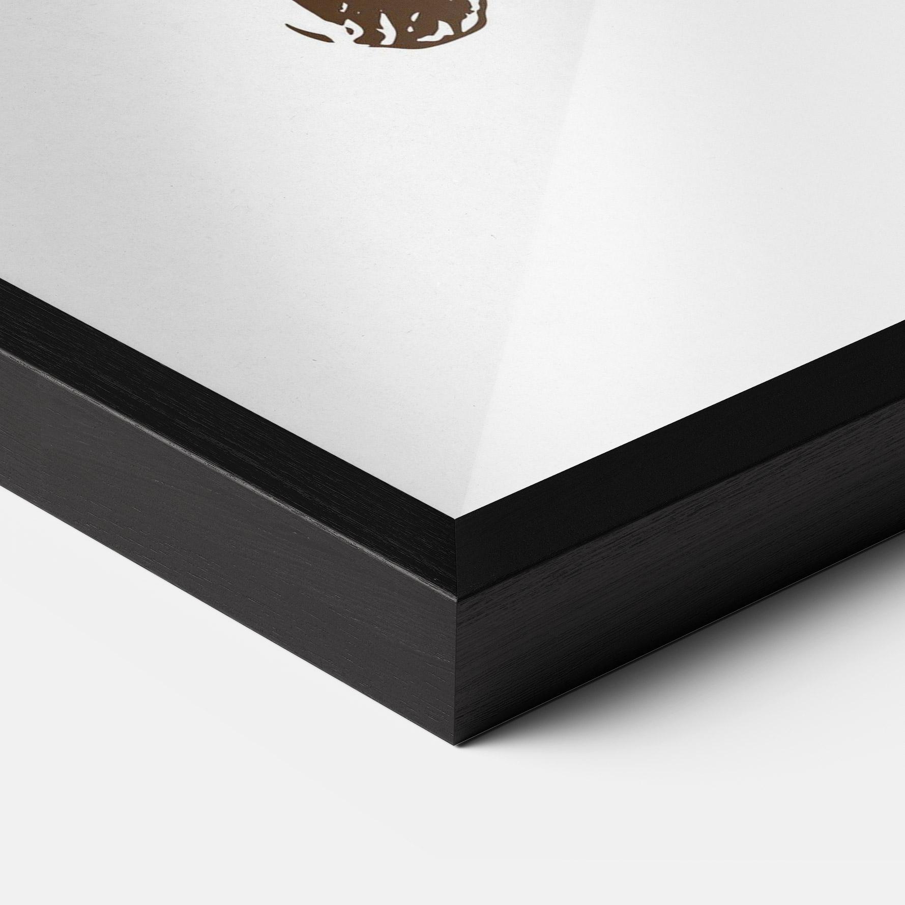 Poster Înrămat Brown Line Tiger mockup 3