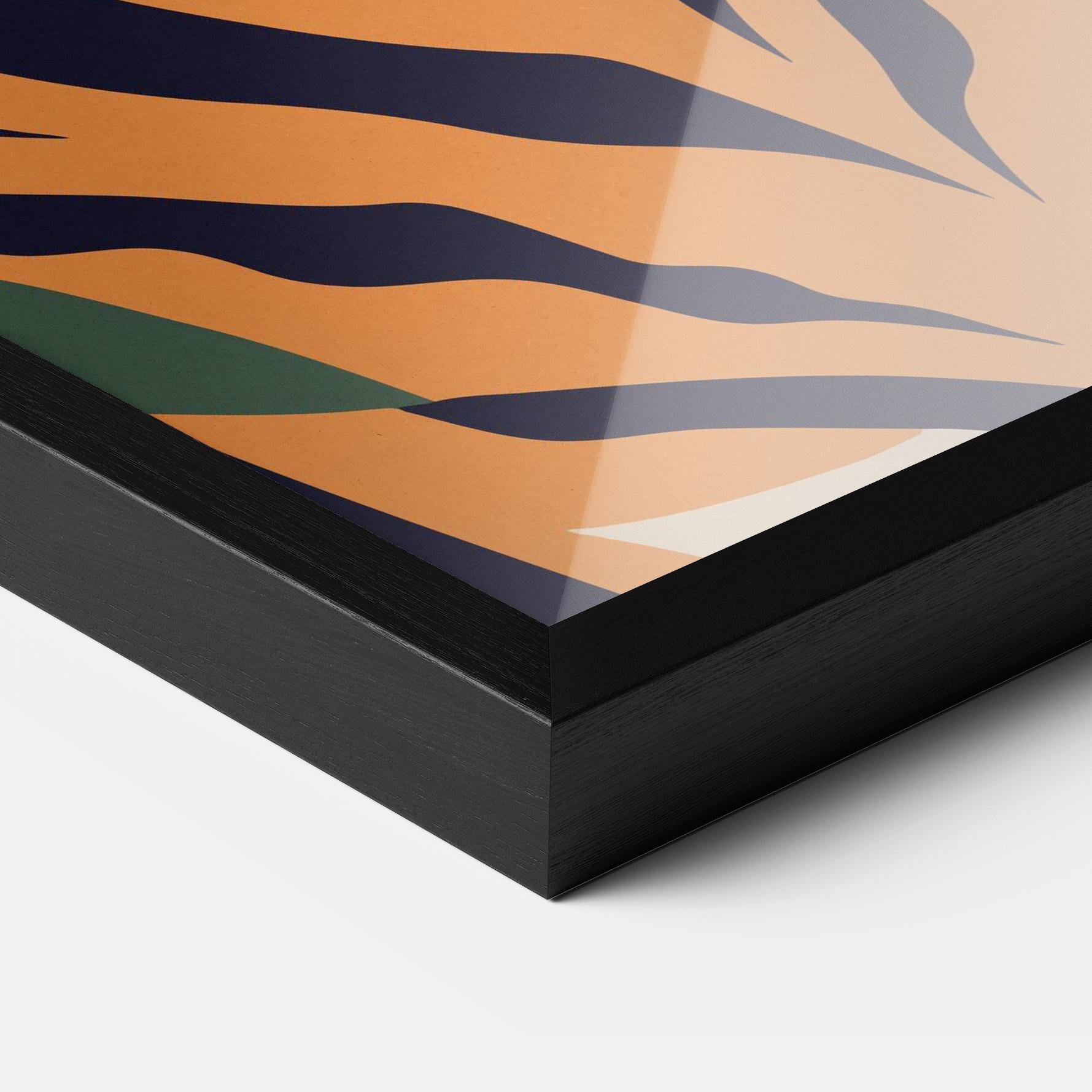 Poster Înrămat Cartoon Style Tiger mockup 3