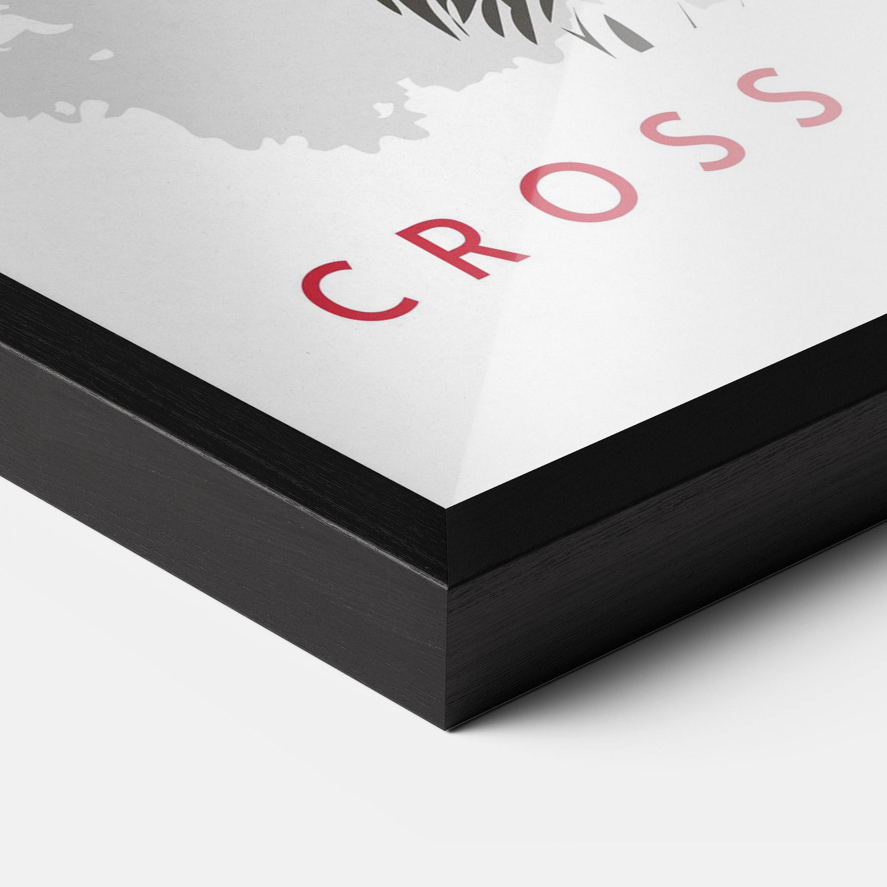 Poster Înrămat Cross The Fear mockup 3