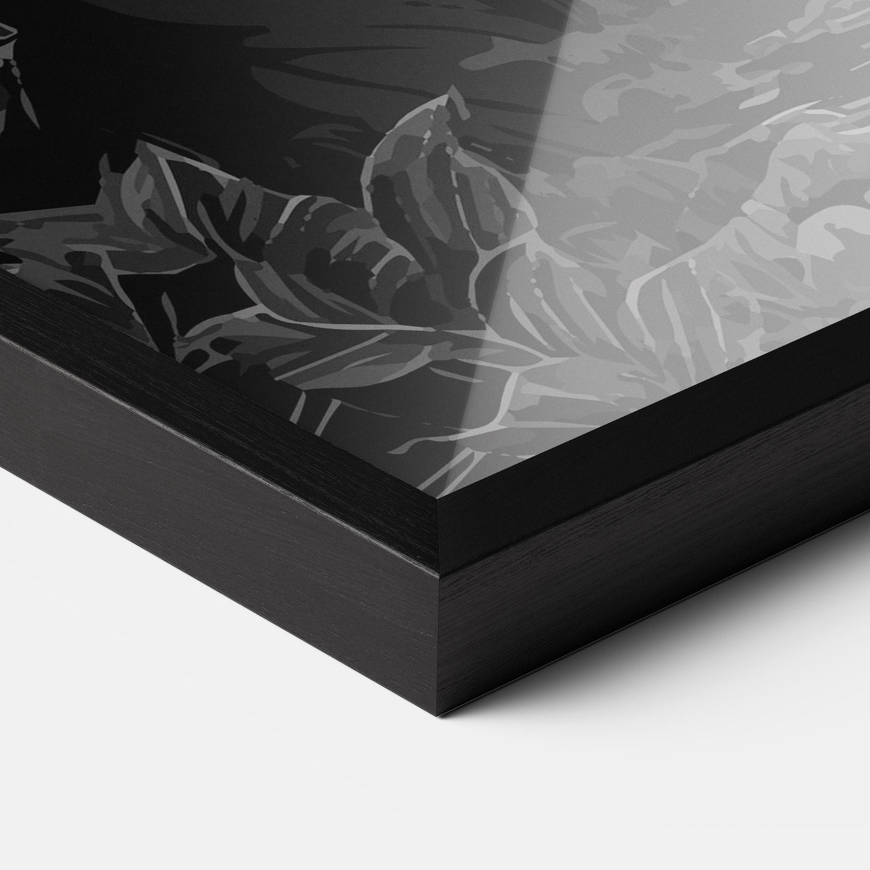 Poster Înrămat Grey Tiger mockup 3