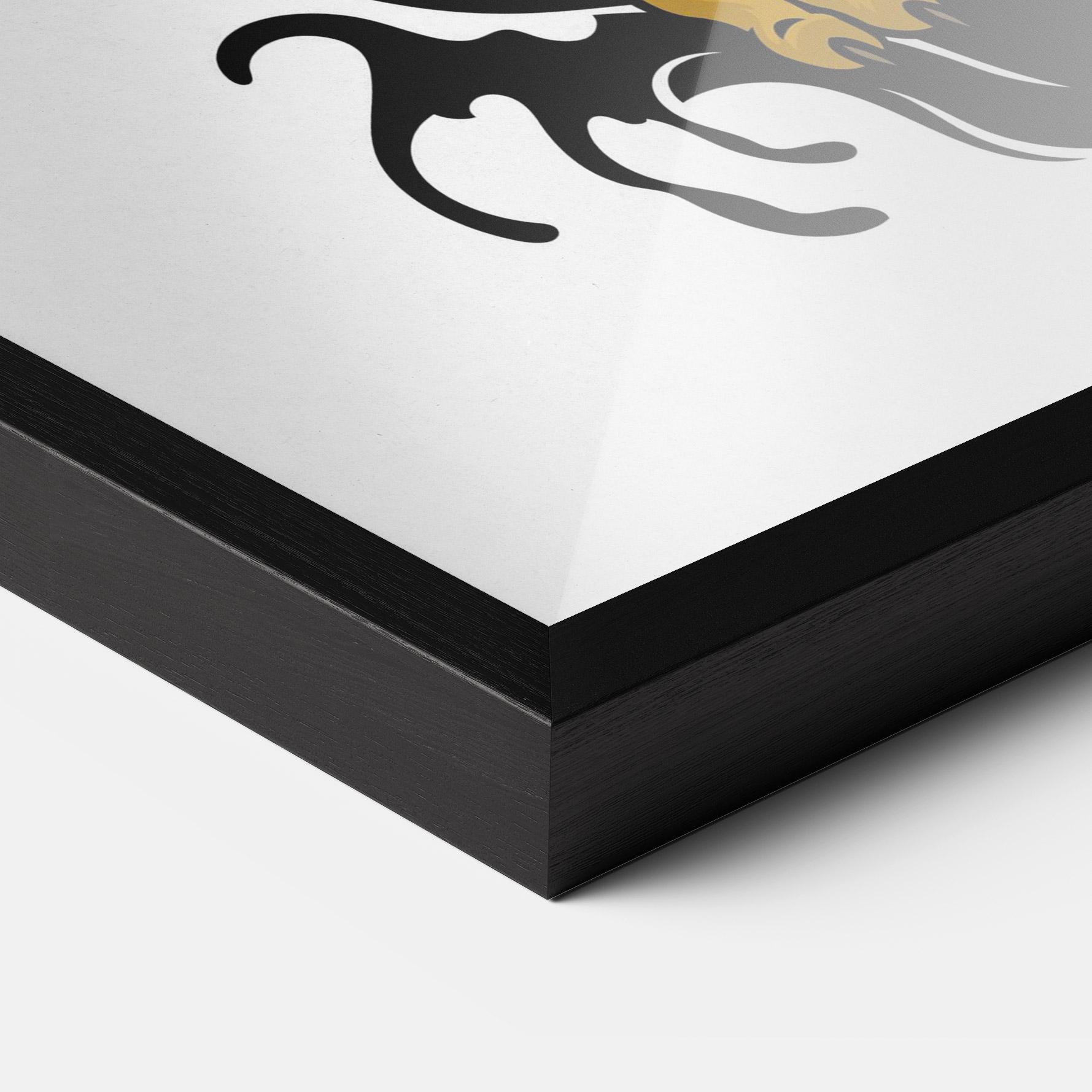 Poster Înrămat Japanese Style Tiger mockup 3