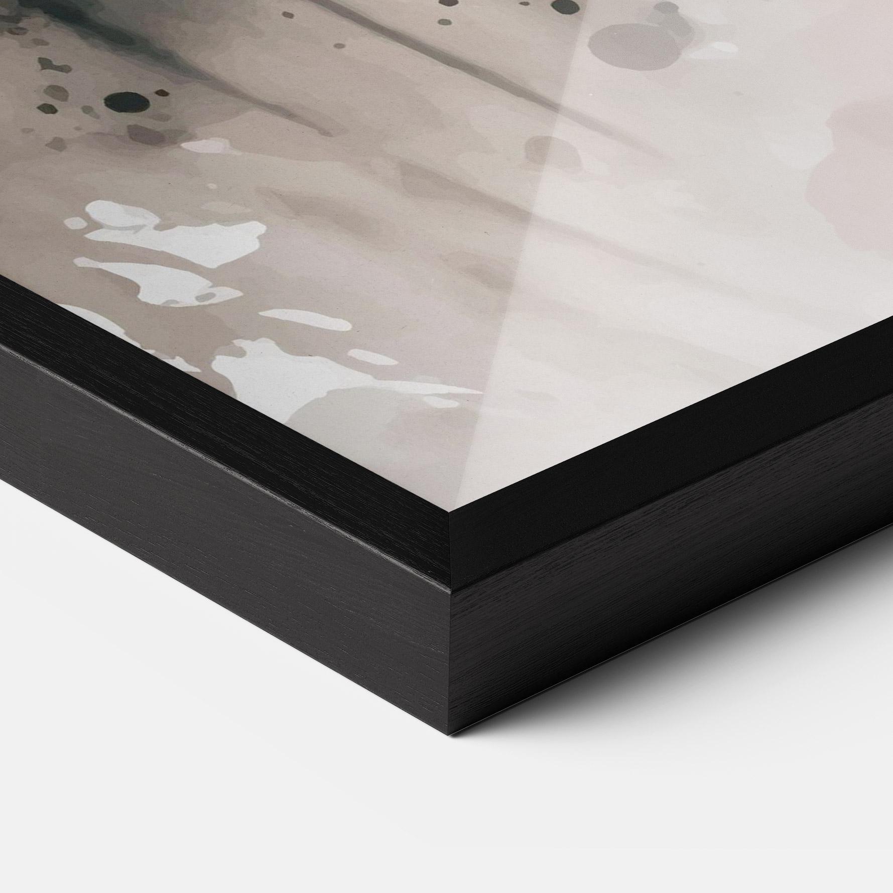 Poster Înrămat Orange Art Tiger mockup 3