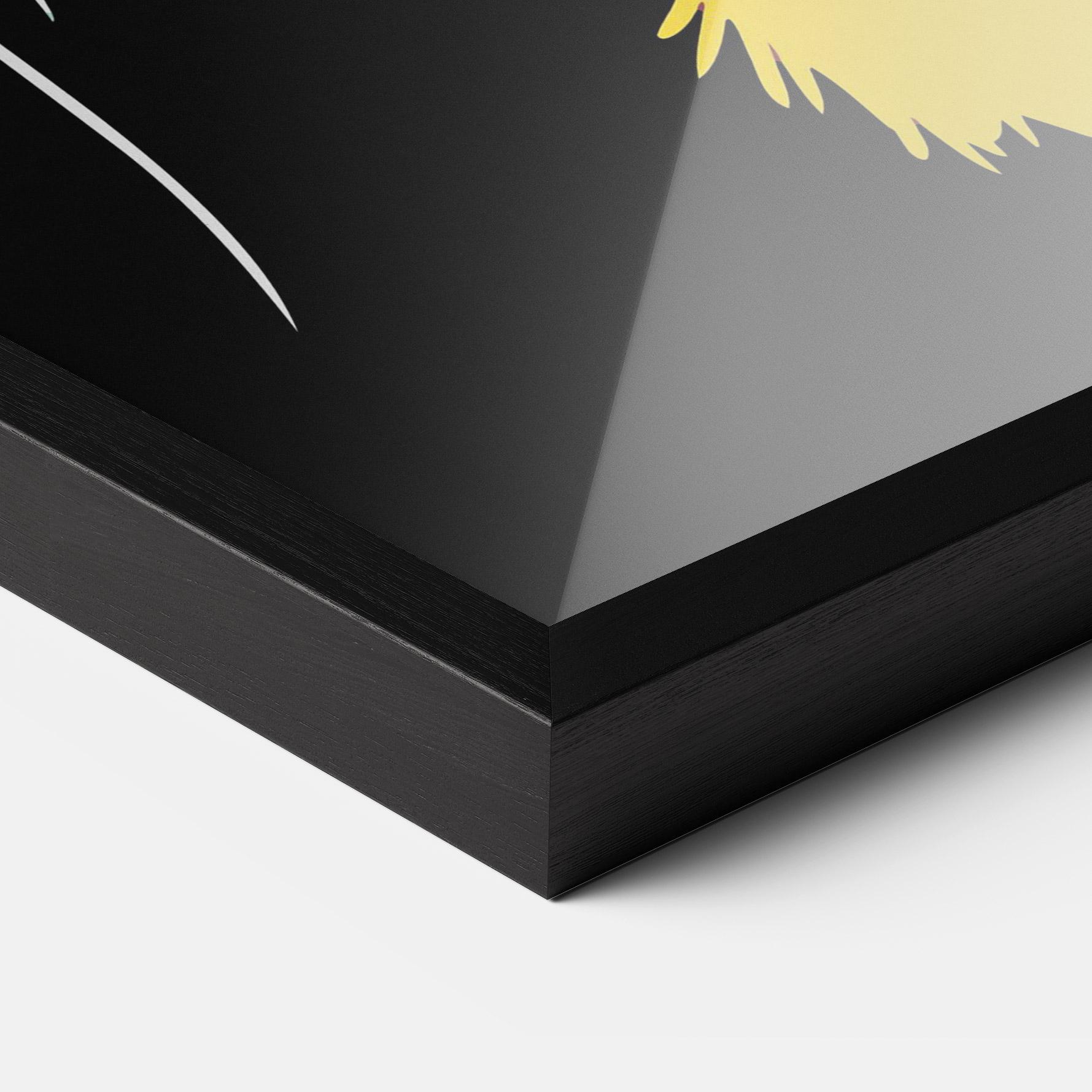 Poster Înrămat Pretty Colorful Tiger mockup 3