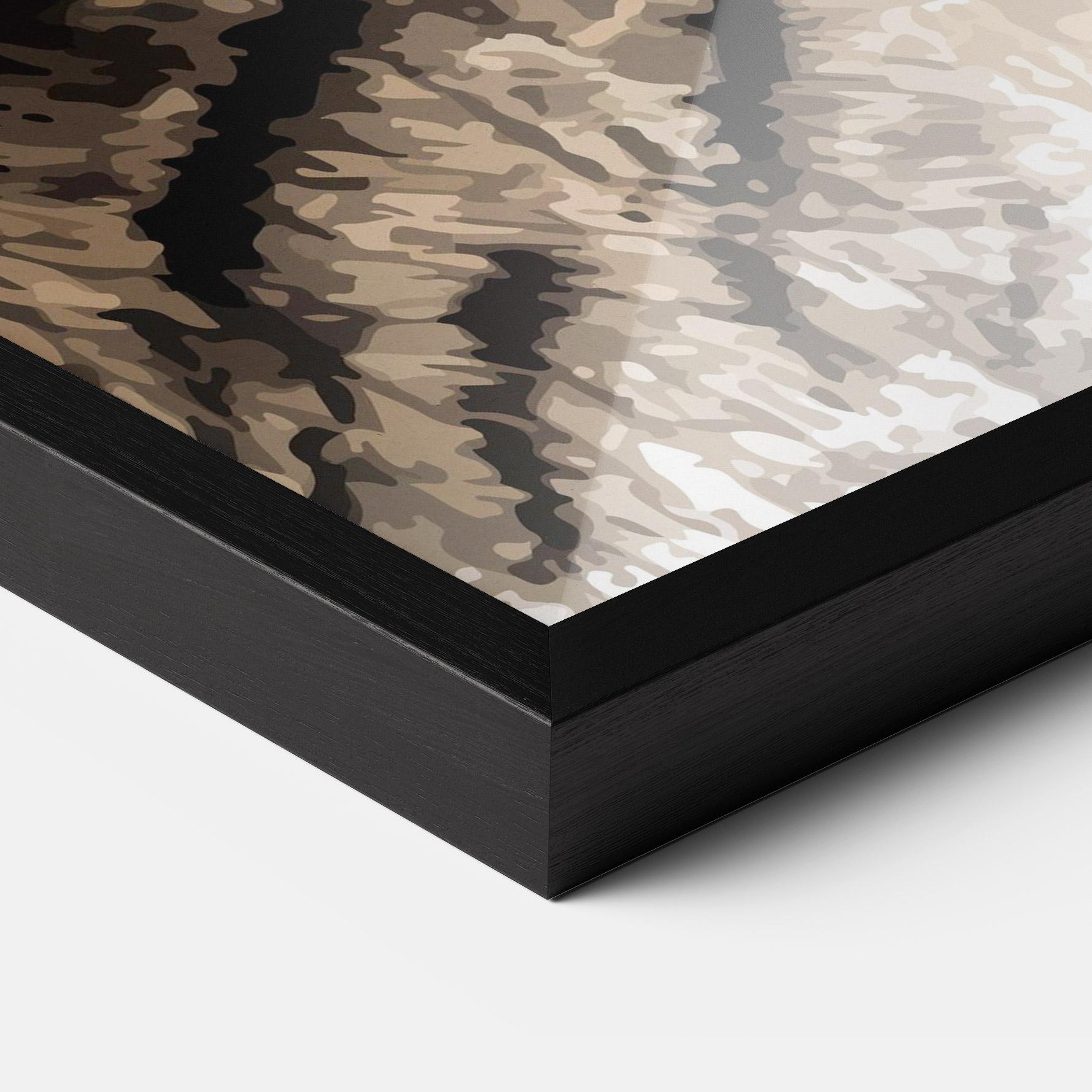 Poster Înrămat Pretty Tiger Art mockup 3