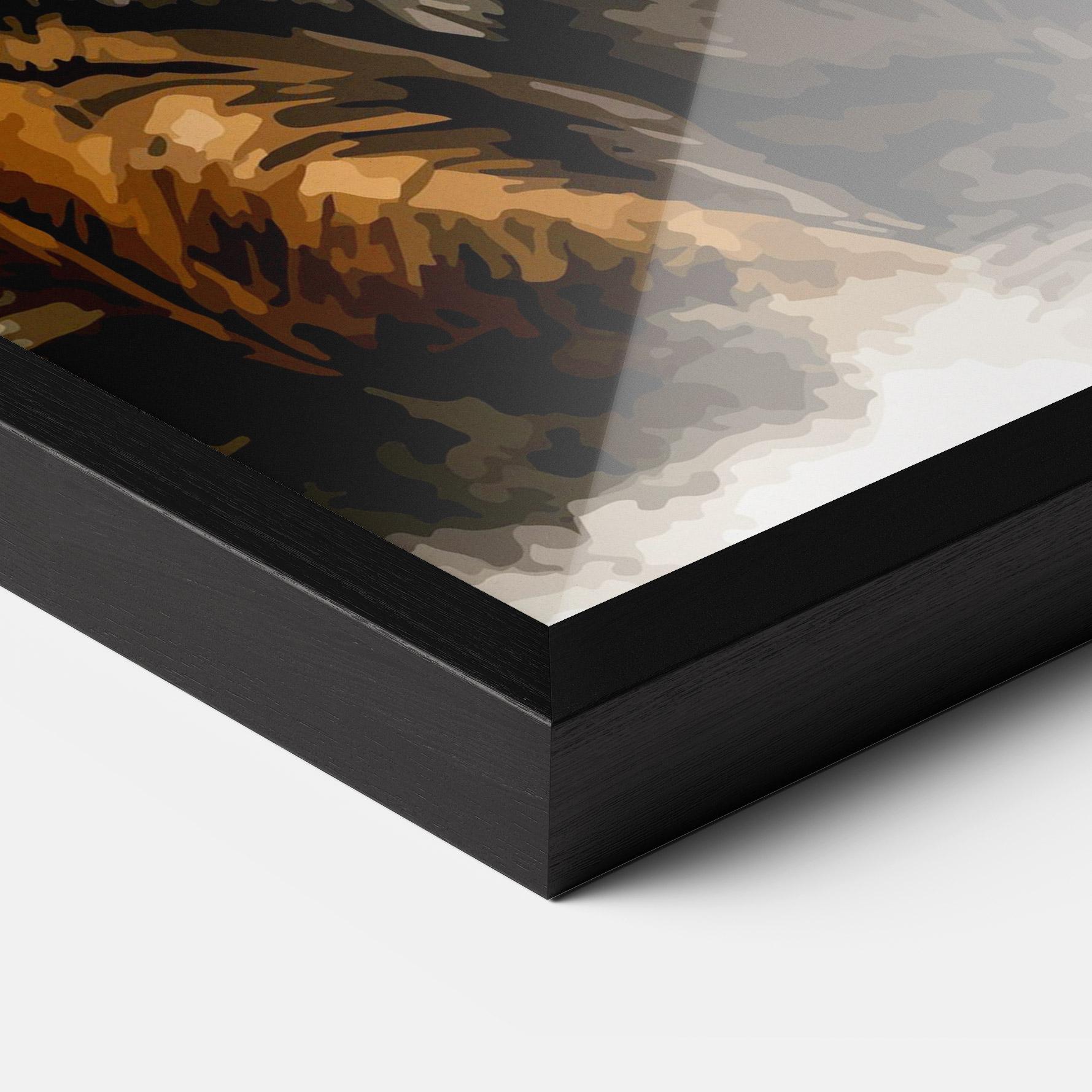 Poster Înrămat Rain Tiger mockup 3