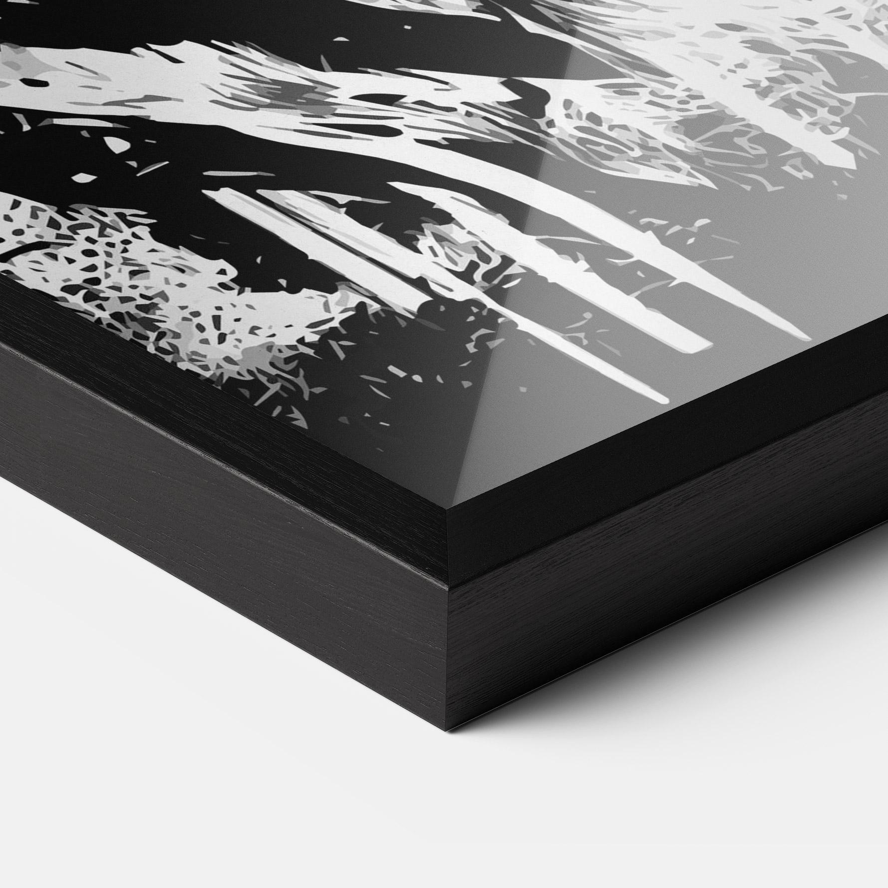 Poster Înrămat White Ink Tiger mockup 3