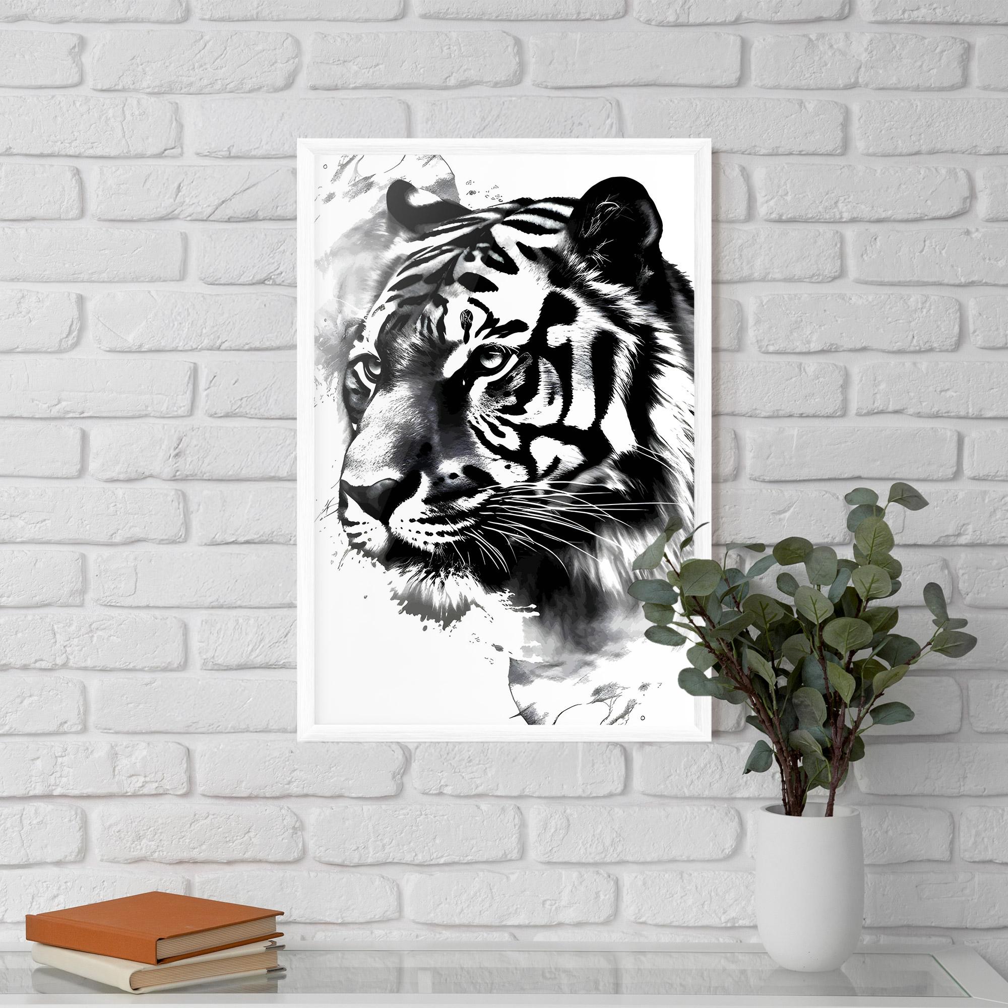 Poster Înrămat Wonderful Tiger mockup 5