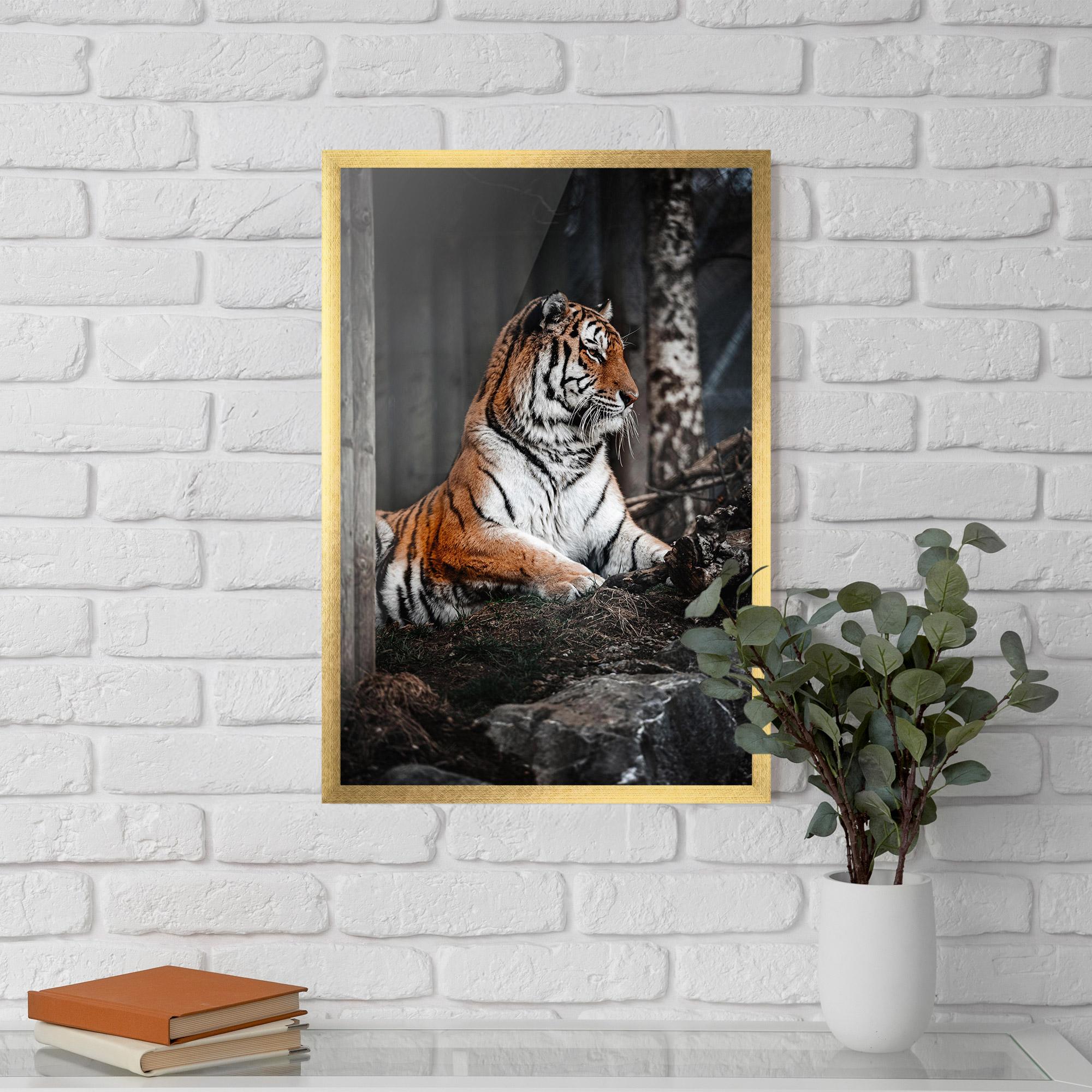 Poster Înrămat Forest Tiger mockup 5