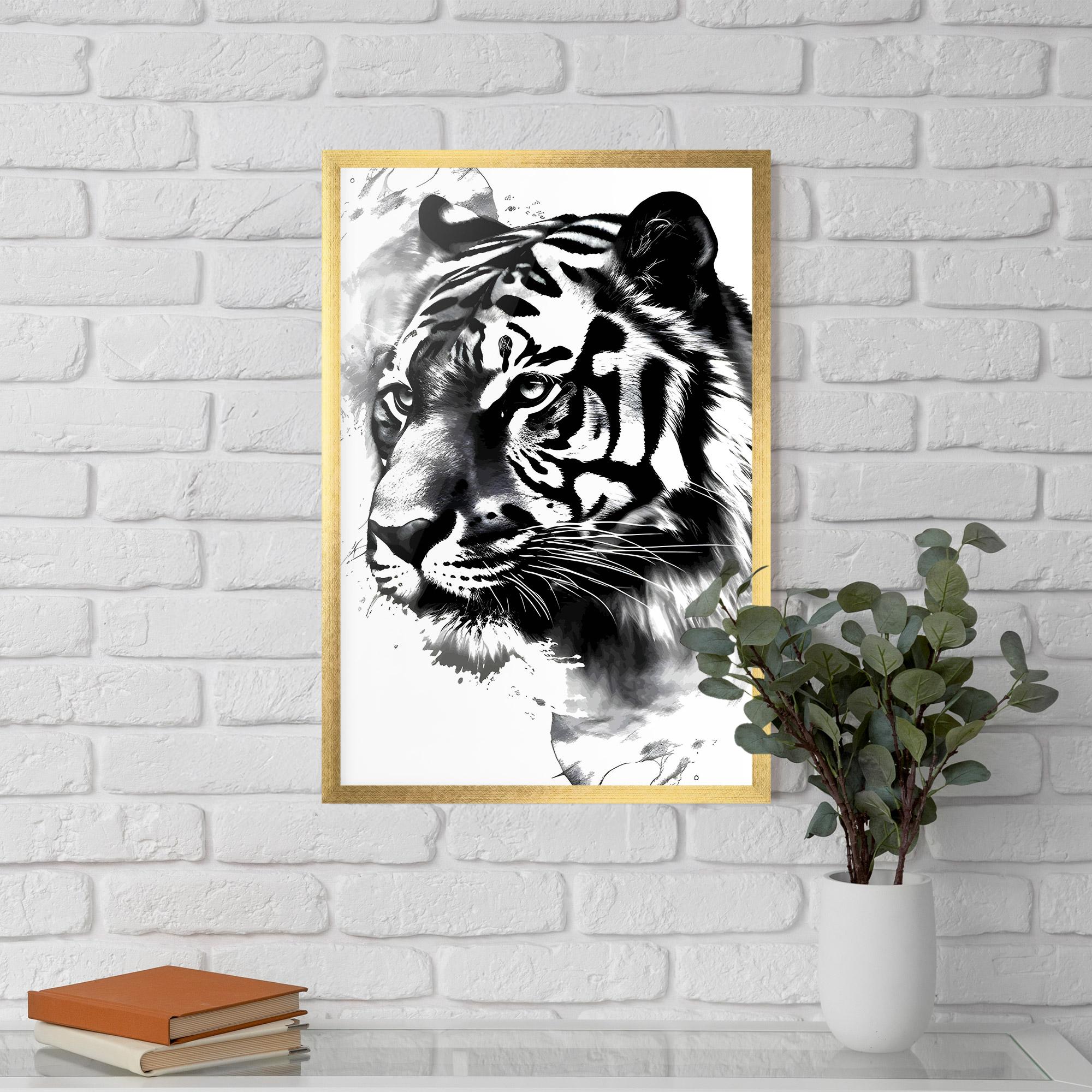 Poster Înrămat Wonderful Tiger mockup 5